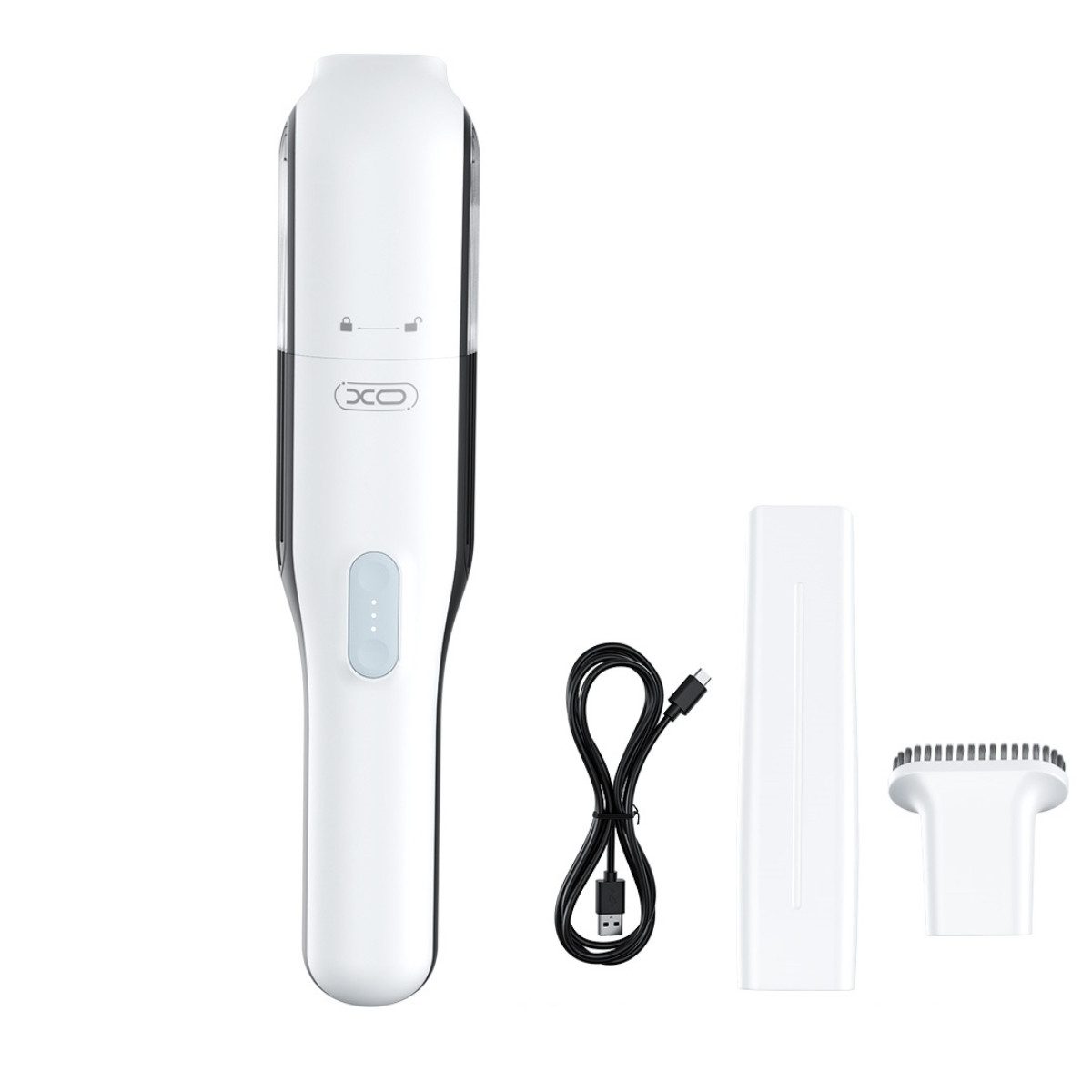 XO Akku-Handstaubsauger CZ020, 65 W, Beutellos, Kabelloser Handstaubsauger mit starker Saugleistung