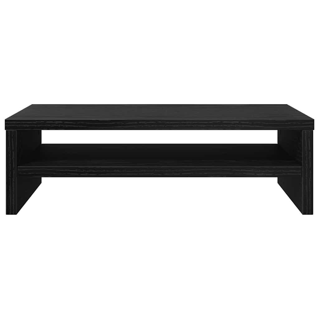 vidaXL Monitorständer Monitorständer Schwarze Eiche 42x24x13 cm Holzwerkstoff – Bild 5 von 5