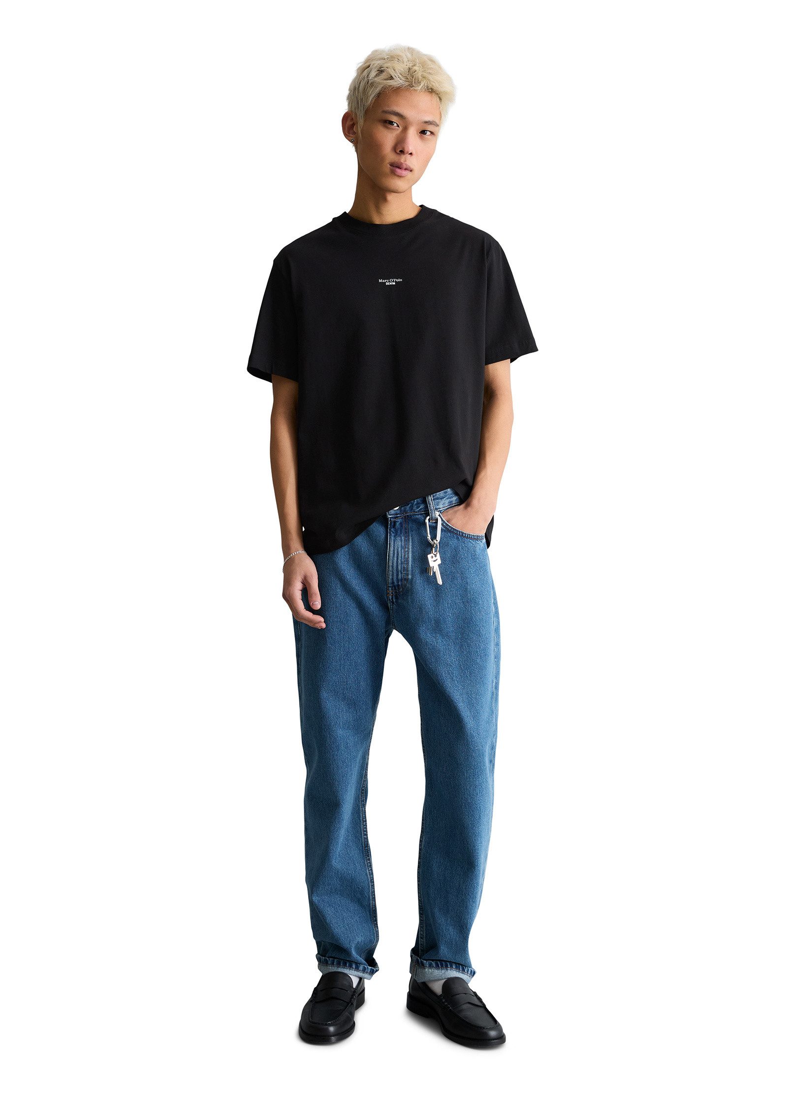 Marc O'Polo DENIM T-Shirt aus softer Bio-Baumwolle