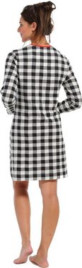 Rebelle Nachthemd Damen Schlafshirt mit langem Arm (1-tlg) Baumwolle
