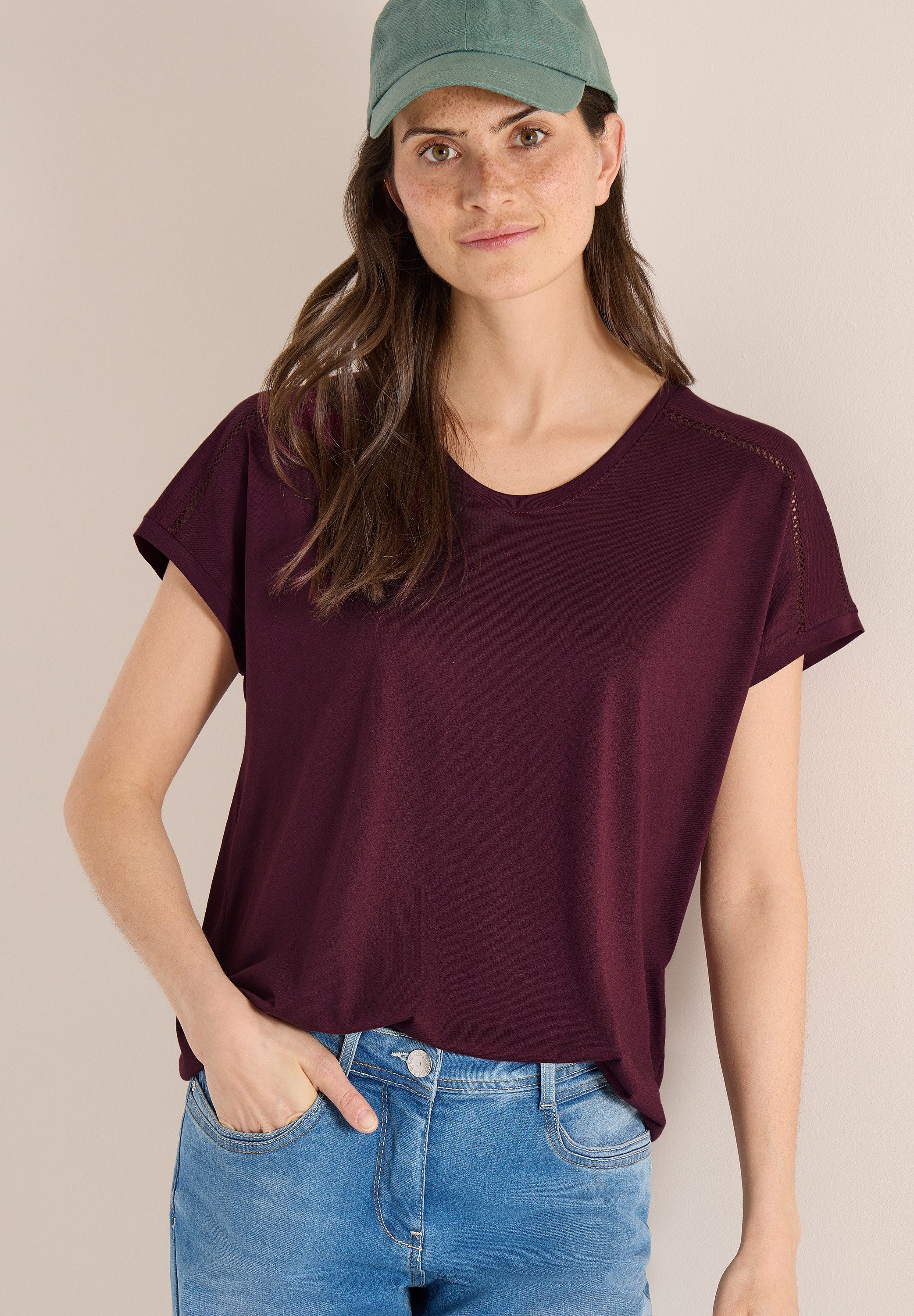 CECIL T-Shirt mit elastischem Bund