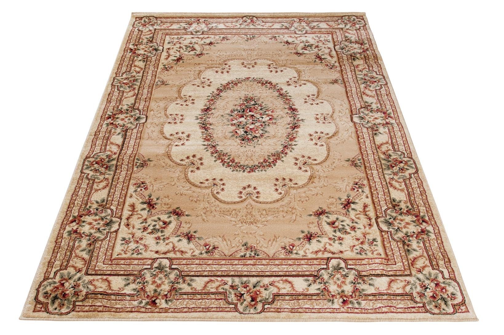 Orientteppich Oriente Teppich - Traditioneller Teppich Beige, Pflegeleicht, 60 Fußbodenheizung, Orient für cm, x Wohnzimmerteppich Geeignet 100 Mazovia