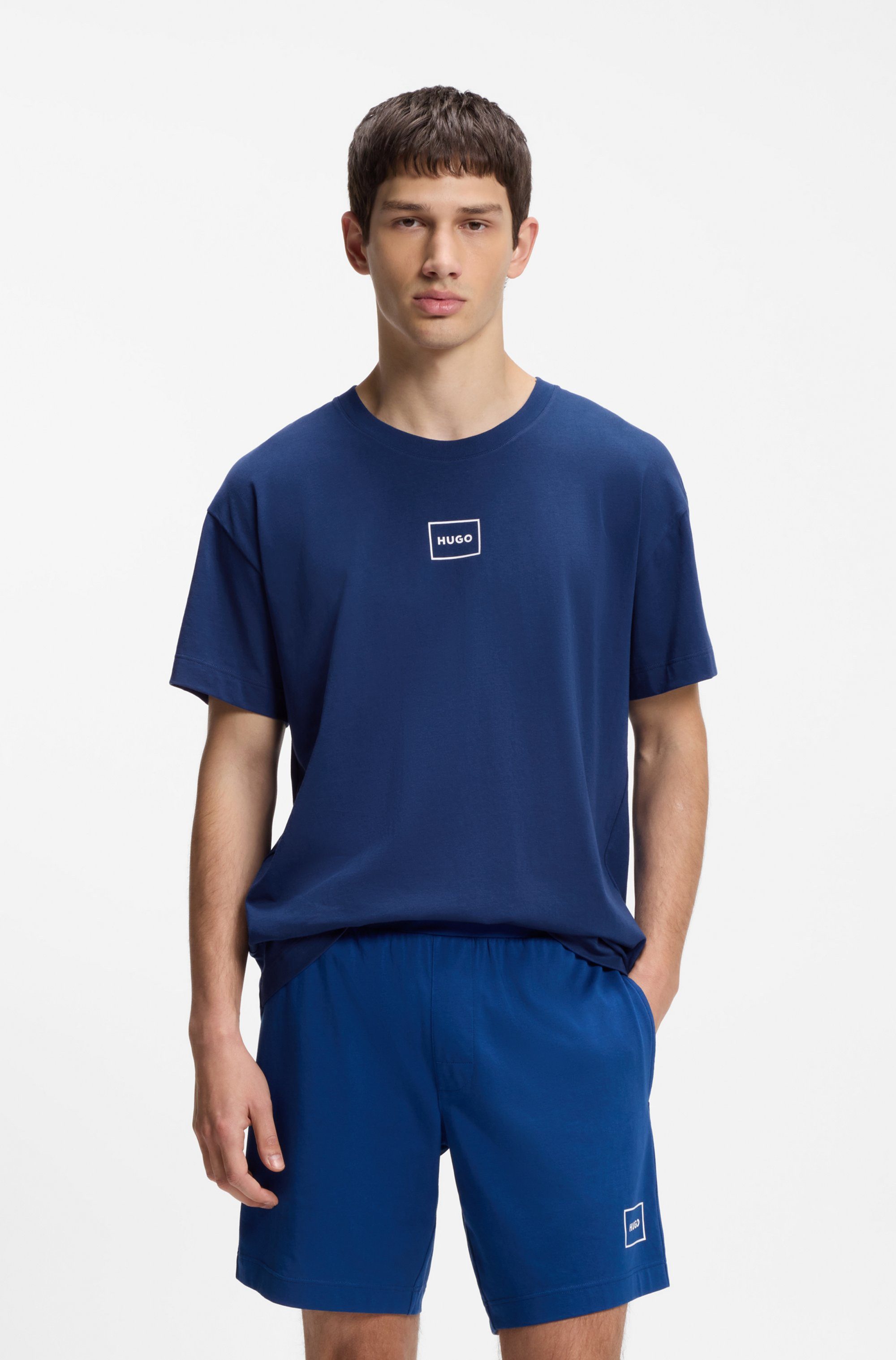 HUGO T-Shirt Laze T-Shirt mit Rundhalsausschnitt