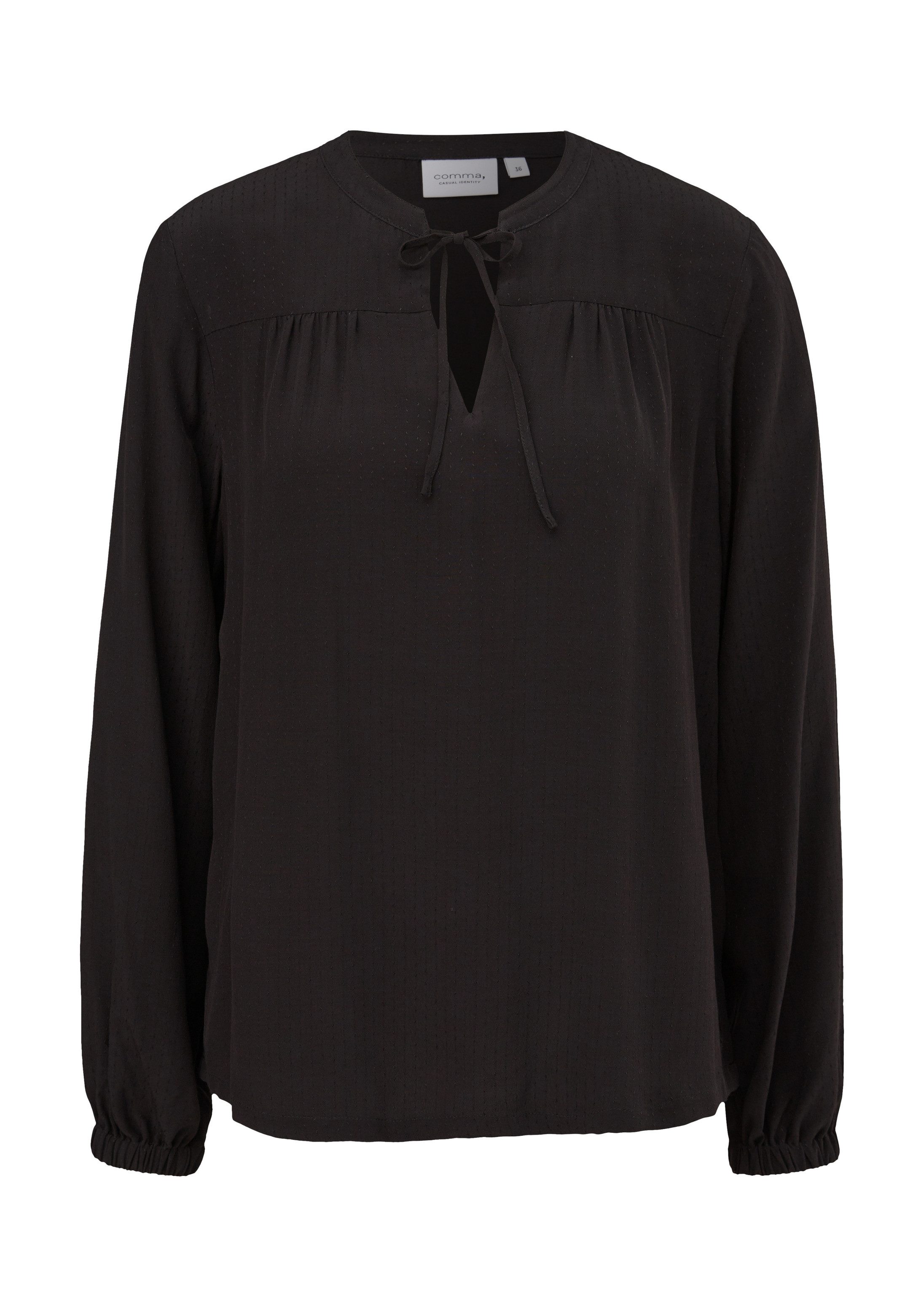 comma Langarmbluse Bluse Bluse aus Viskose