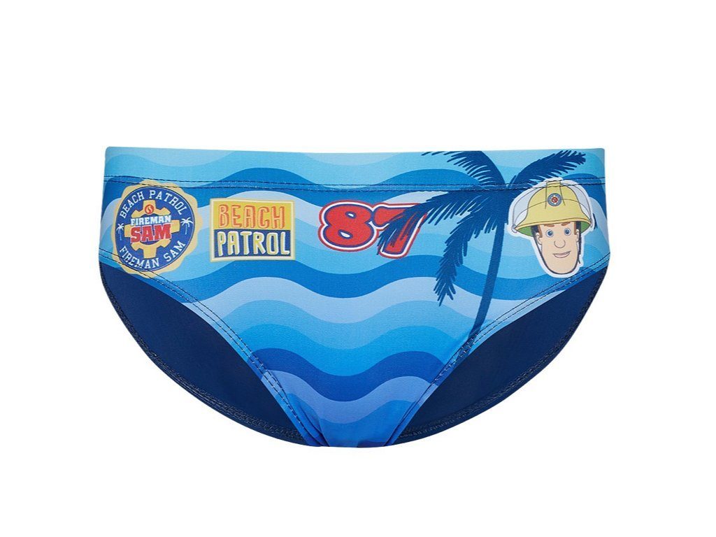 Feuerwehrmann Sam Badehose Beach Patrol blau