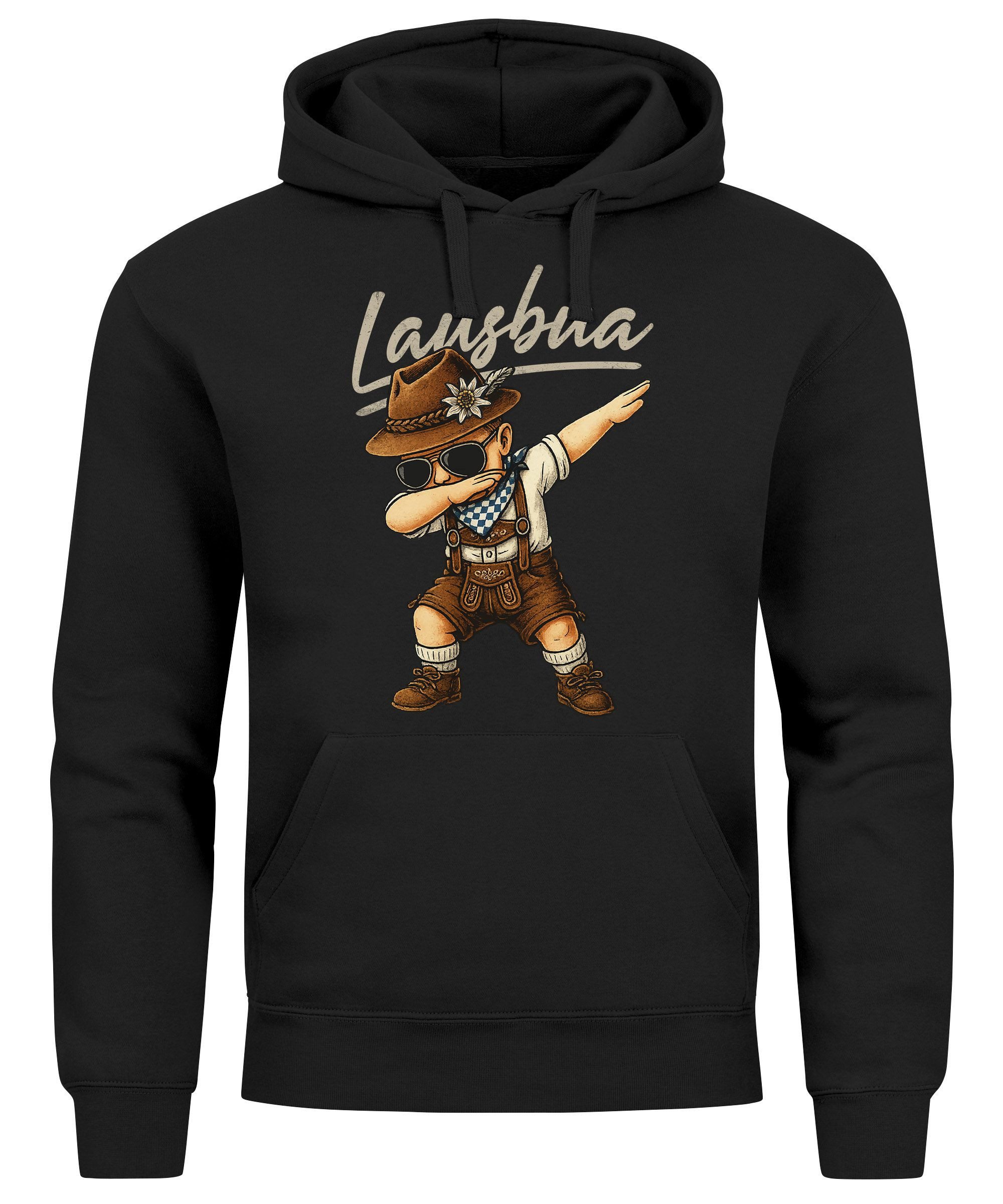 MoonWorks Hoodie Hoodie Herren für das Oktoberfest Lausbua Servus Dabbing Ersatz