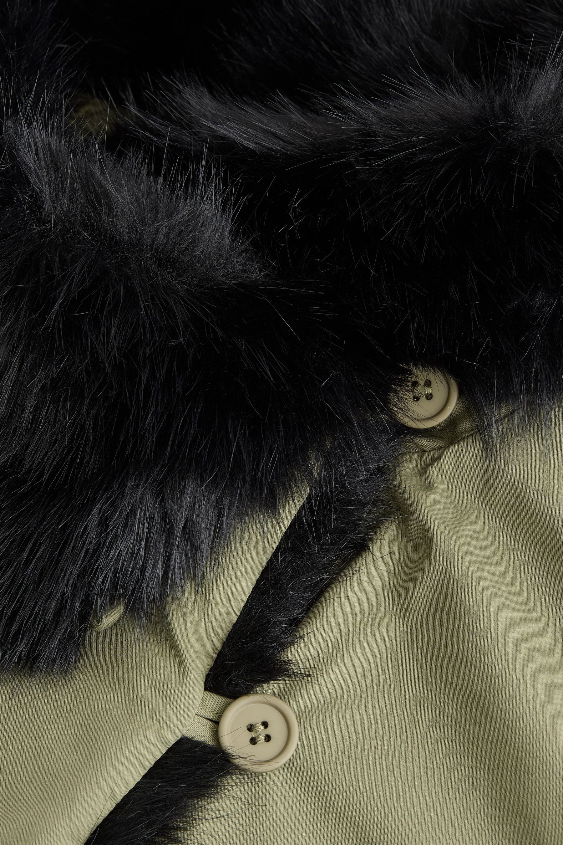 Next Fellimitatmantel Parka mit Kapuze und Kontrast-Kunstfellbesatz (1-tlg) günstig online kaufen