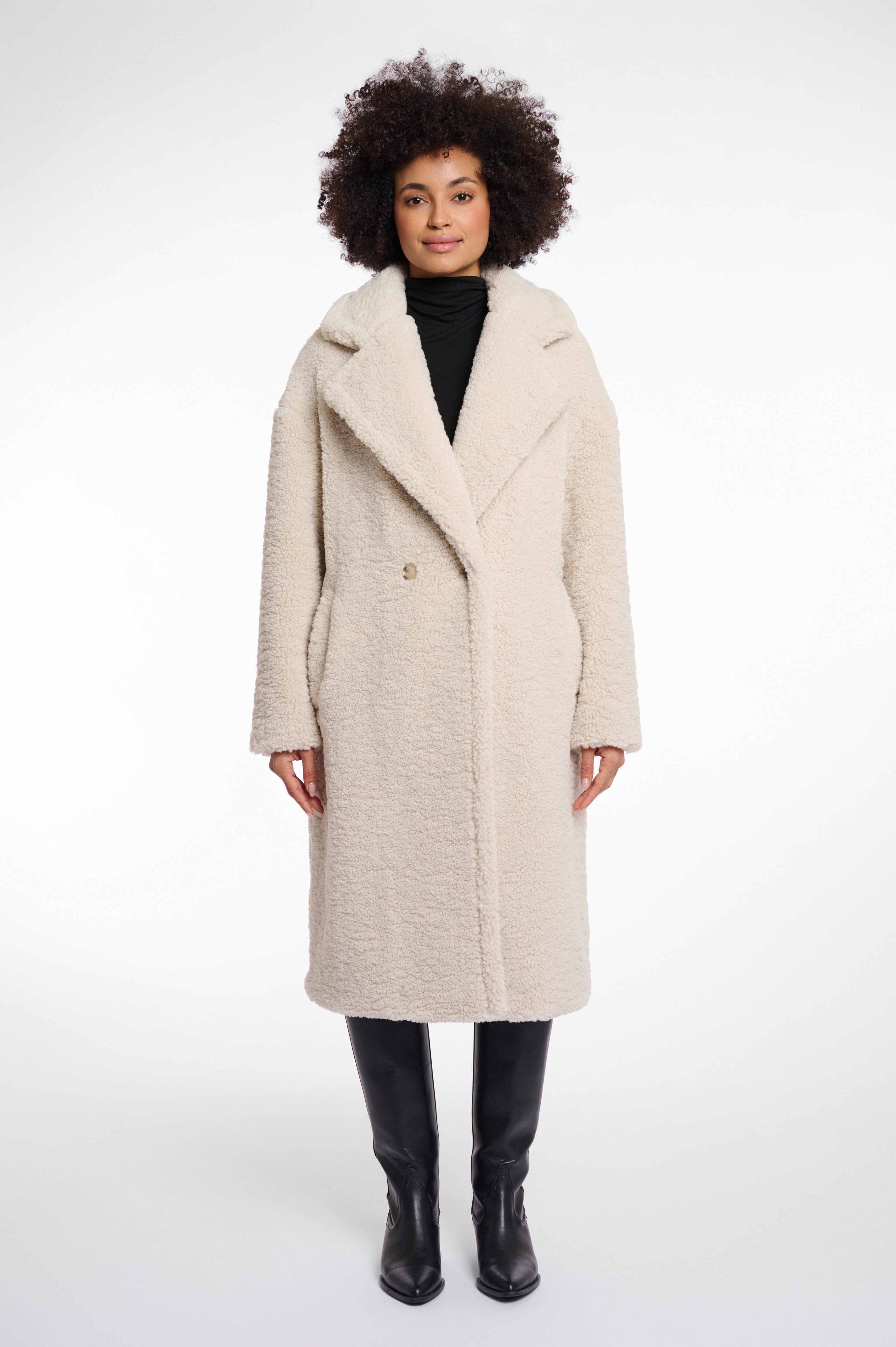 Rino & Pelle Wintermantel ELICIA in flauschiger Fell-Optik