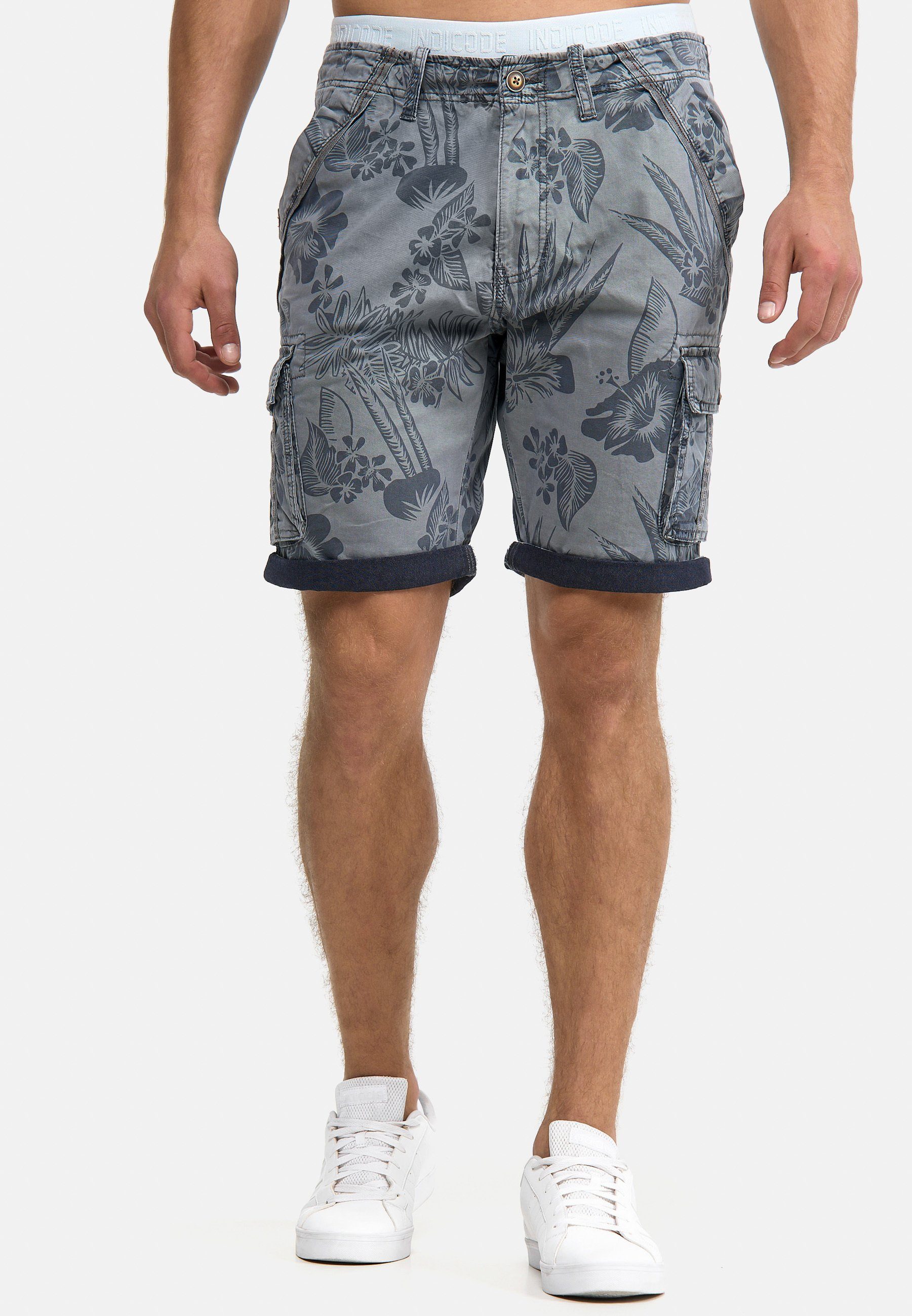 Indicode Cargoshorts Albert Hawaiishorts mit 6 günstig online kaufen