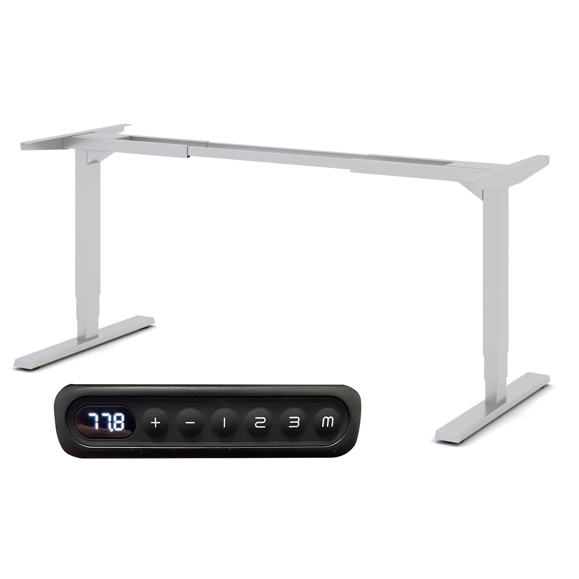 ASSMANN Büromöbel Schreibtisch Y-Line Curved (Elektrisch höhenverstellbar, Teleskopierbar 120-180cm, einfache Montage, für Büro und Homeoffice), 5 Jahre Herstellergarantie