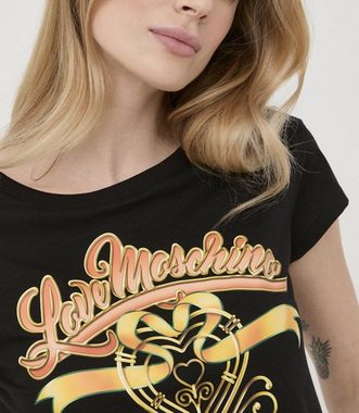 Moschino T-Shirt MOSCHINO LOVE Tee Bluse Logo Top Cotton T-shirt Bluse Retro Shirt Jers