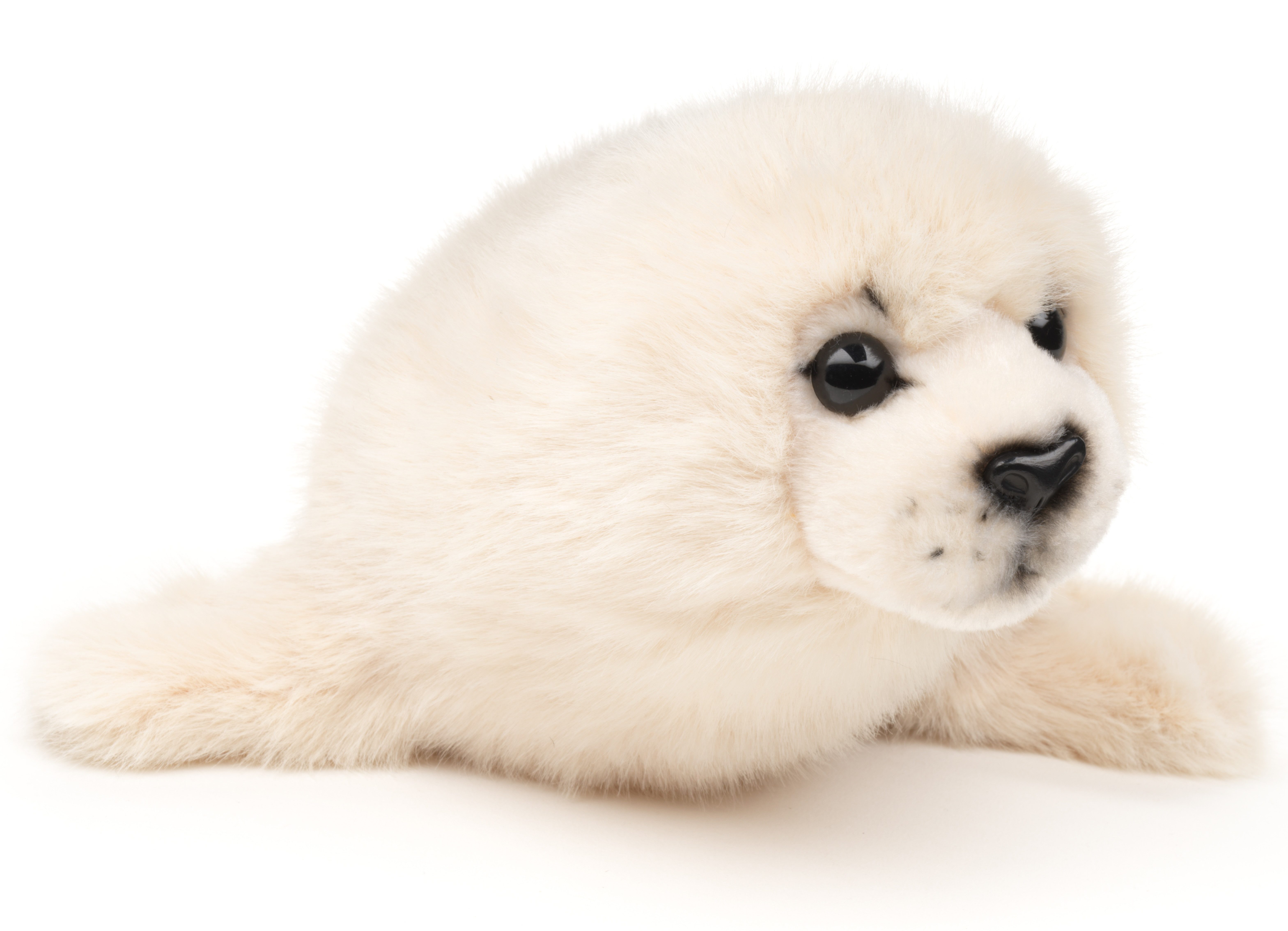Uni-Toys Kuscheltier Seehund weiß - verschiedene Größen - Plüsch-Robbe - Plüschtier, zu 100 % recyceltes Füllmaterial