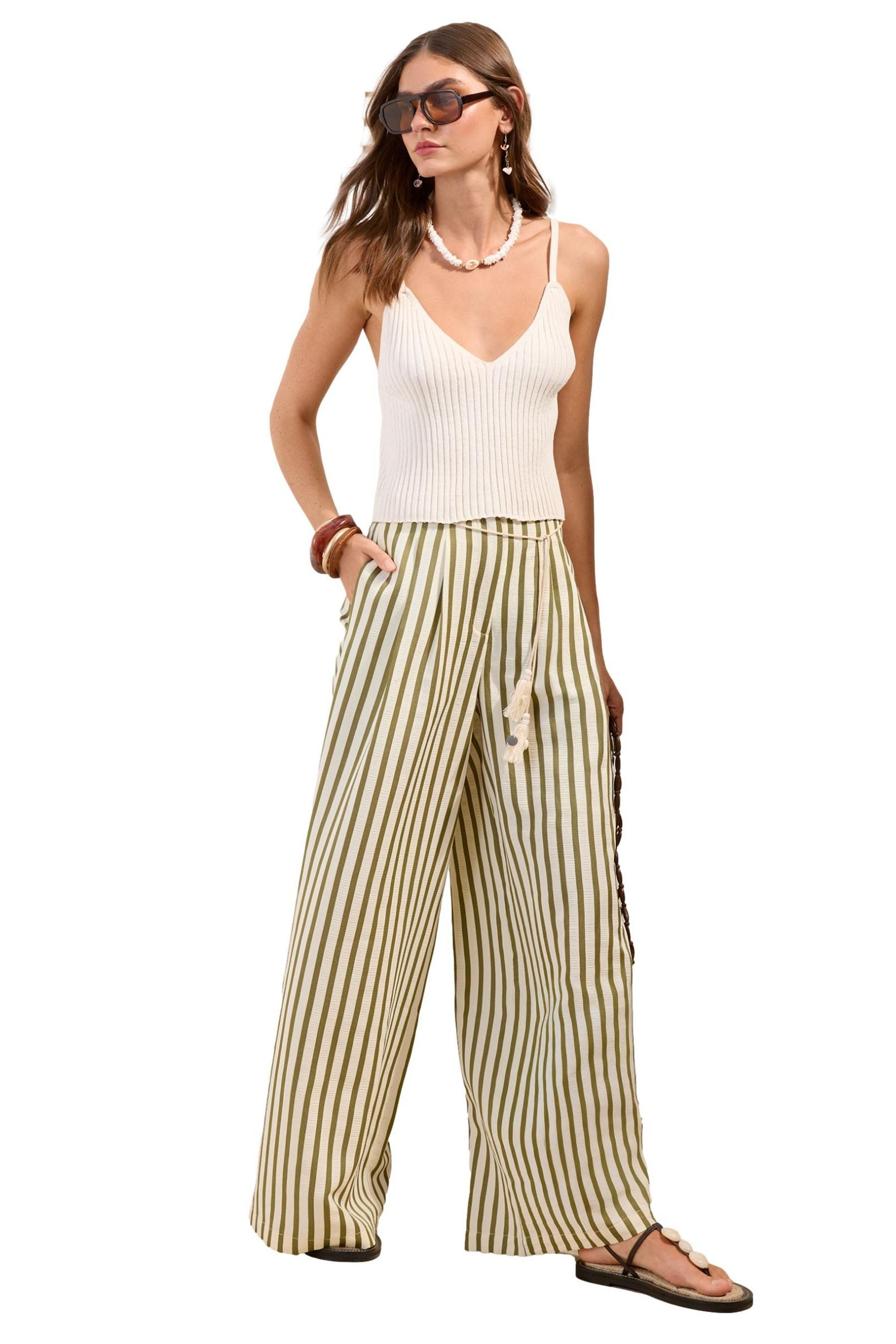 Friends Like These Palazzohose Friends Like These gestreifte Palazzo-Hose (1-tlg)