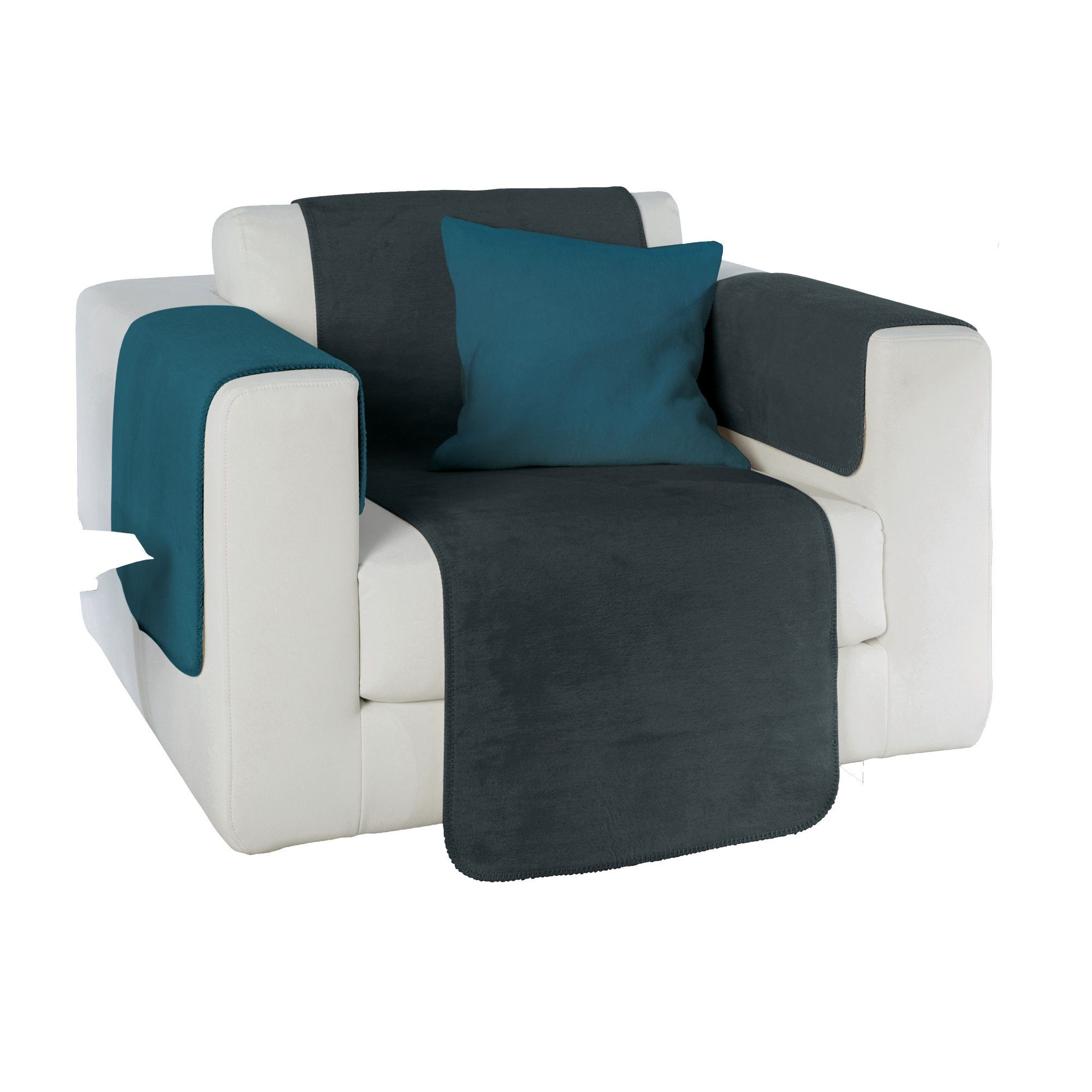 Erwin Müller Sesselschoner Sessel- und Sofaschoner "Matera", Baumwollmischung Uni