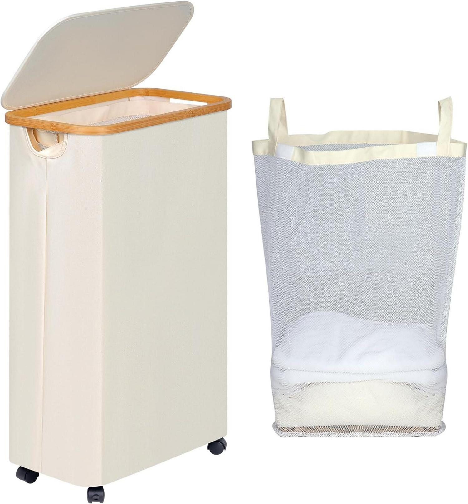LuxusKollektion Wäschekorb Wäschekorb mit Rollen 75L günstig online kaufen