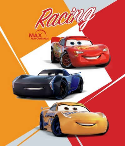 Kinderdecke Disney Cars - Lightning McQueen - Kuschelige Fleecedecke, 120x140, Disney Cars, 100% Polyester