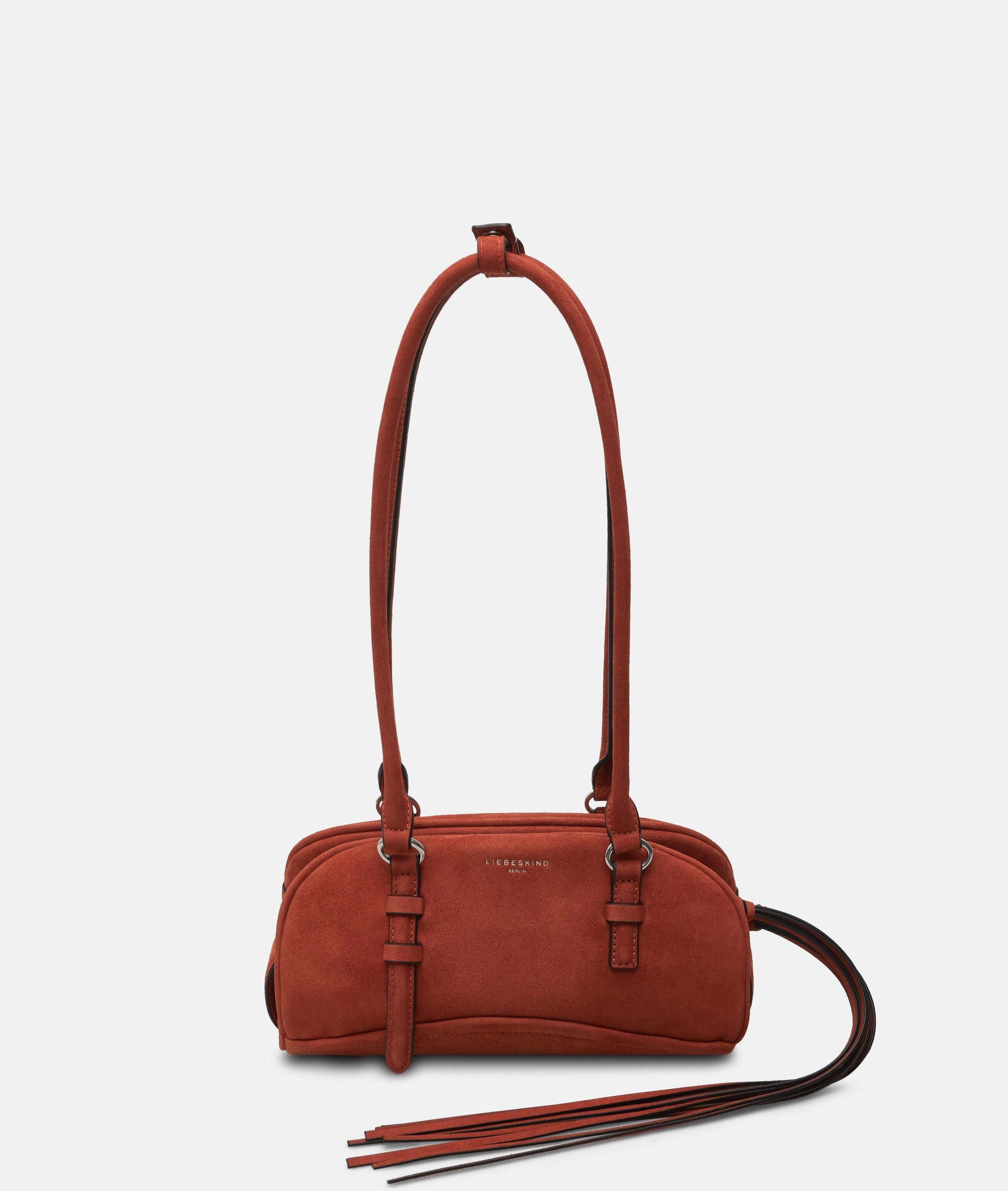 Liebeskind Berlin Schultertasche Frieda Satchel S, Geräumige Schultertasche in Velourslederoptik
