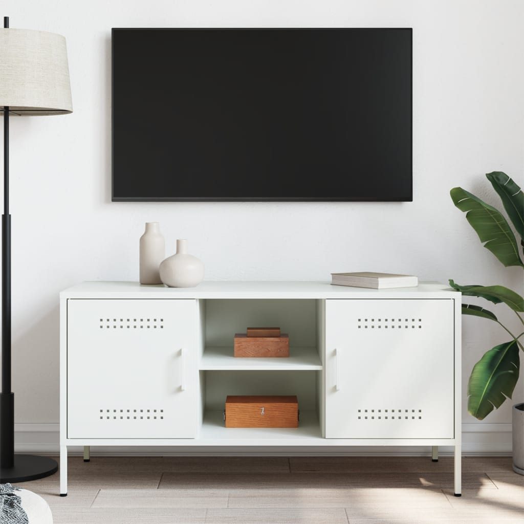 vidaXL TV-Schrank TV-Schrank Weiß 100,5x39x50,5 cm günstig online kaufen