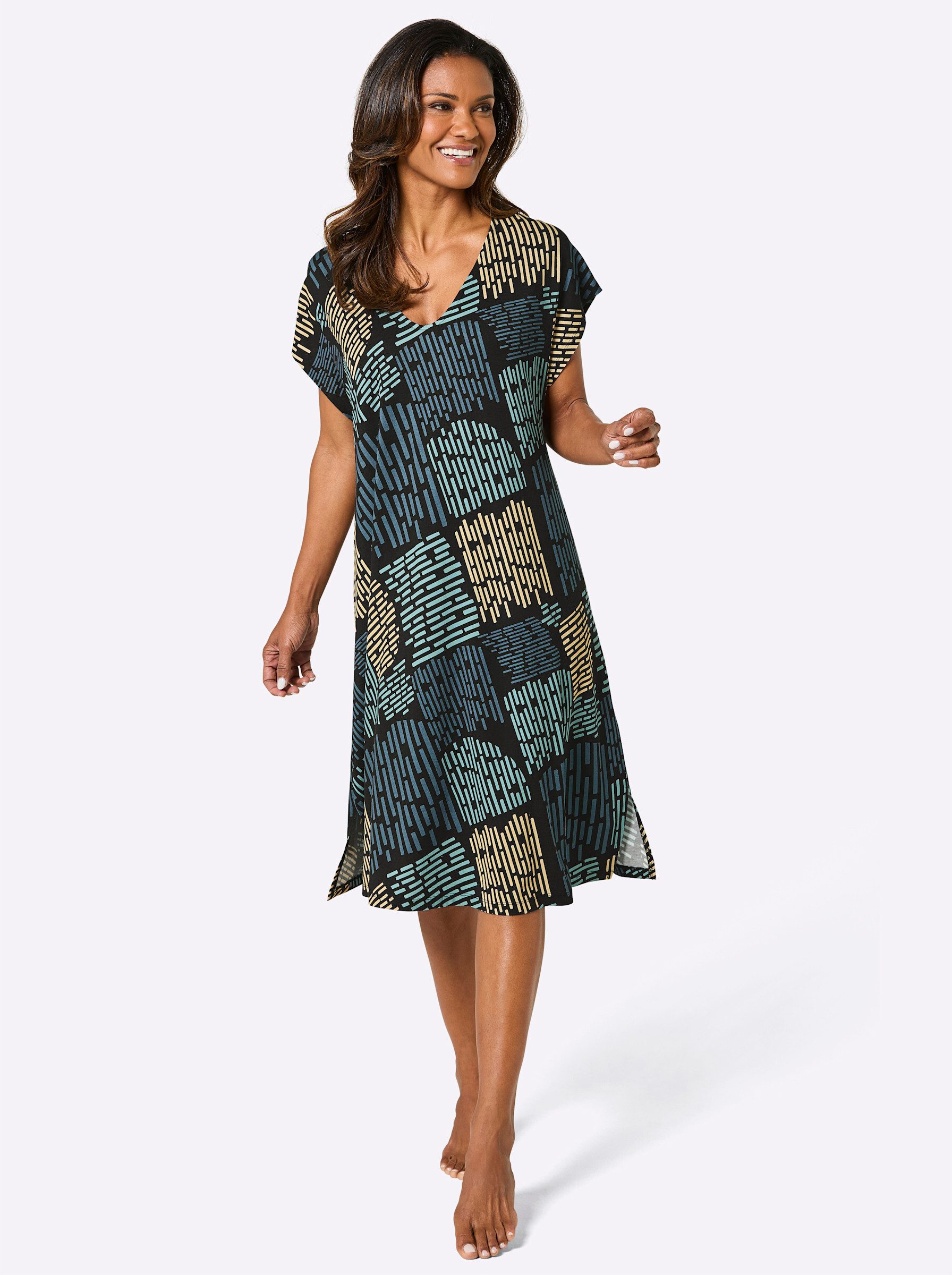 Witt Strandkleid Sommerkleid Ärmellos