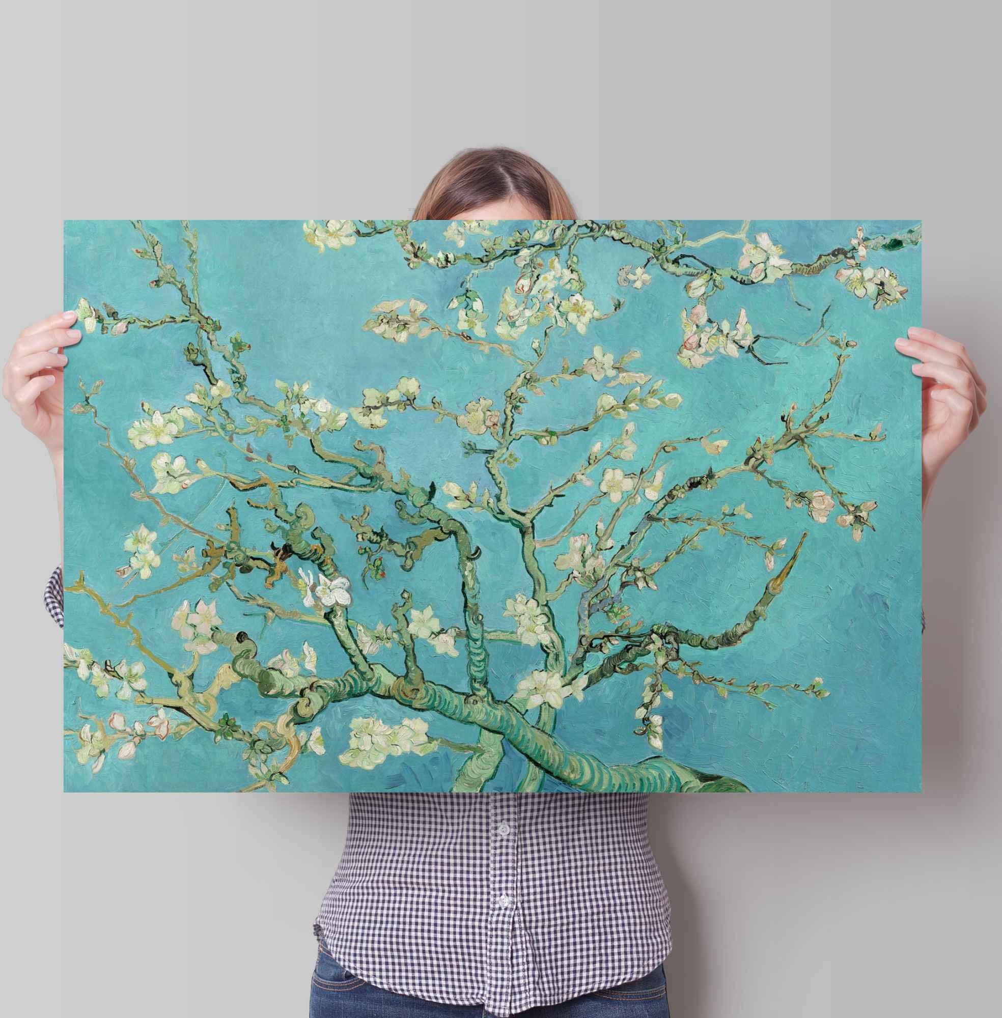 Poster van Blumen Gogh, (1 St) Mandelblüte Vincent Reinders! Poster