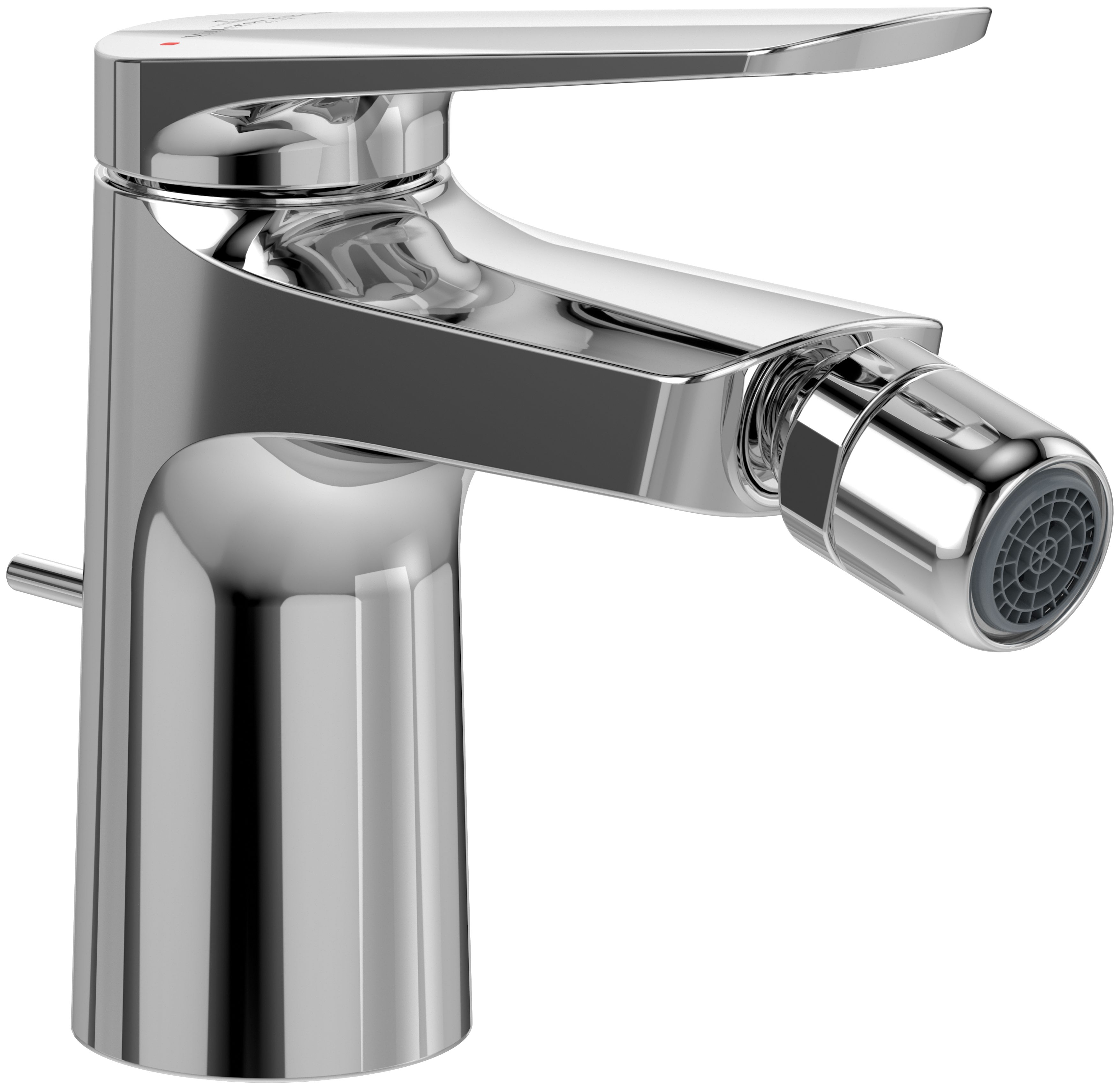 Villeroy & Boch Bidetarmatur Oasis Einhebel Bidet Wasserhahn mit Zugstange und Keramikkartusche, Bidetmischer
