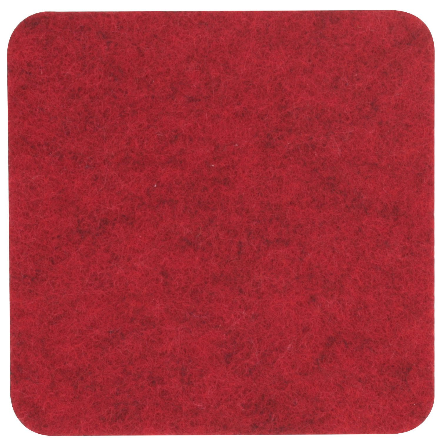 BIASTO Подставки для напитков Eckiger Filz-Untersetzer, quadratisch 10x10cm, Rot meliert, Zubehör für Gläser, Vasen, Tassen, Teller, Tische, Gläser, Weingläser, Cocktails, Flaschen, Schalen, Tischdeko, Blumentopf, Inhalt: jeweils 1 Stück, einfach Mix mischen und Wunschkombination bestellen.