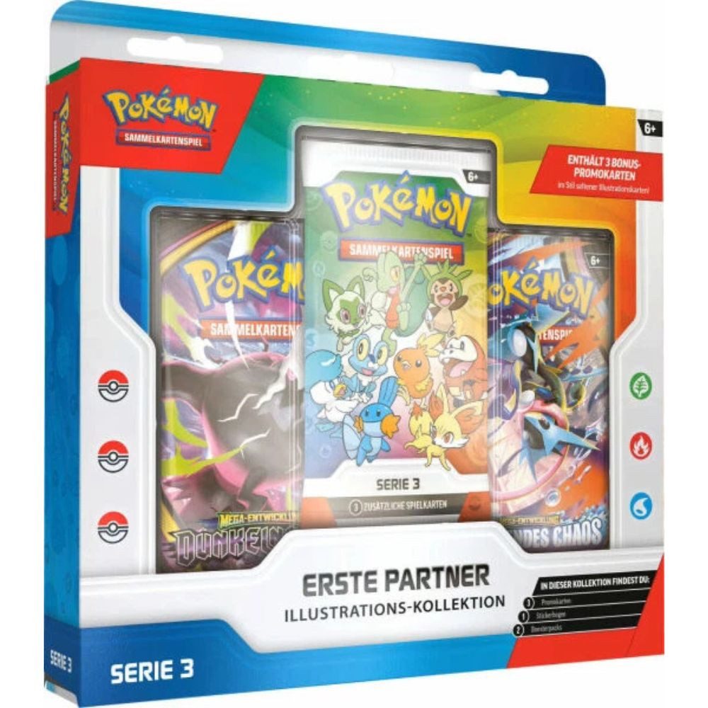 The Pokémon Company International Sammelkarte Pokemon Illustrations Erste Partner: Serie 3