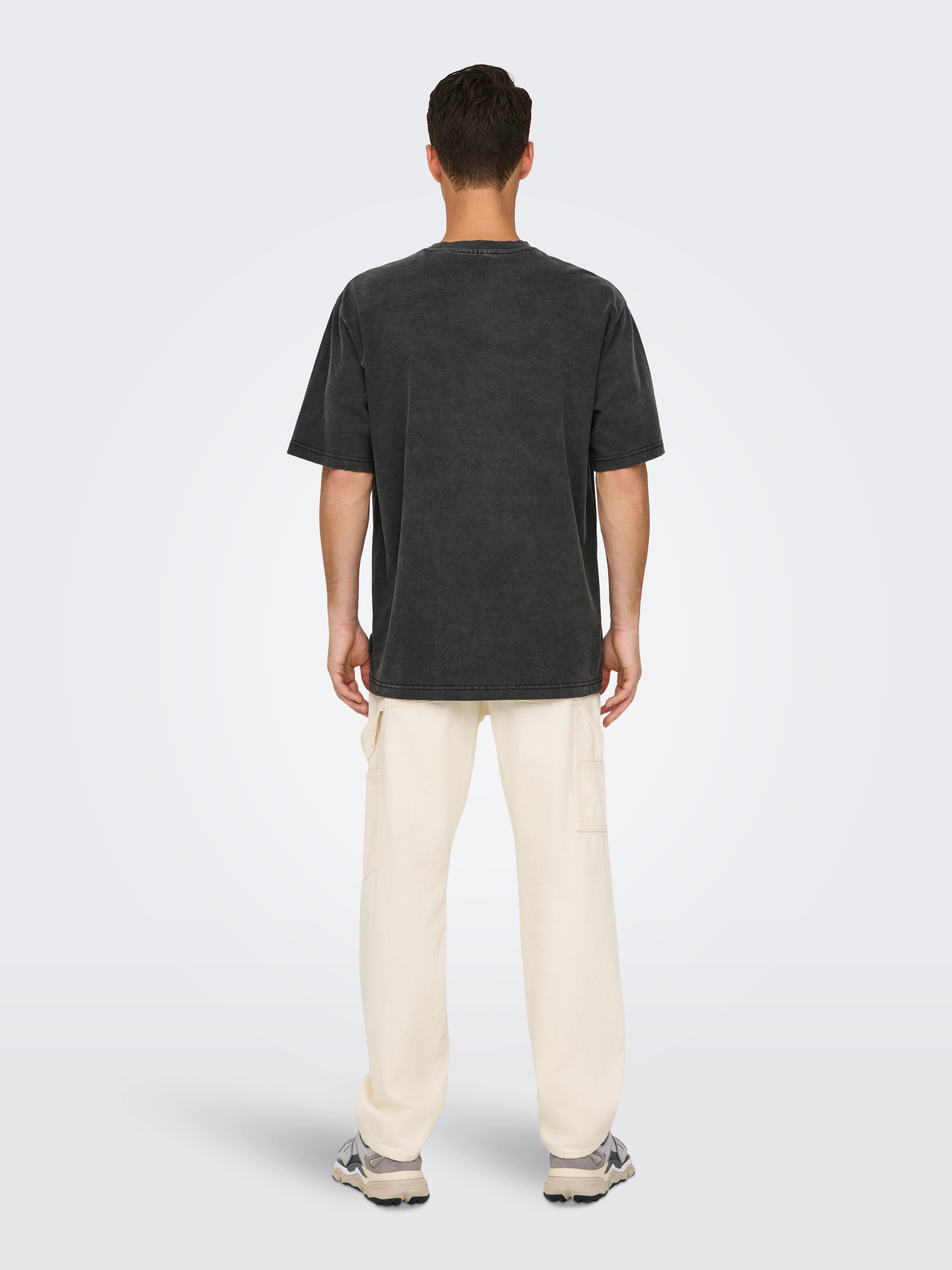 ONLY & SONS Rundhalsshirt ONSDISTRESS RLX SS TEE