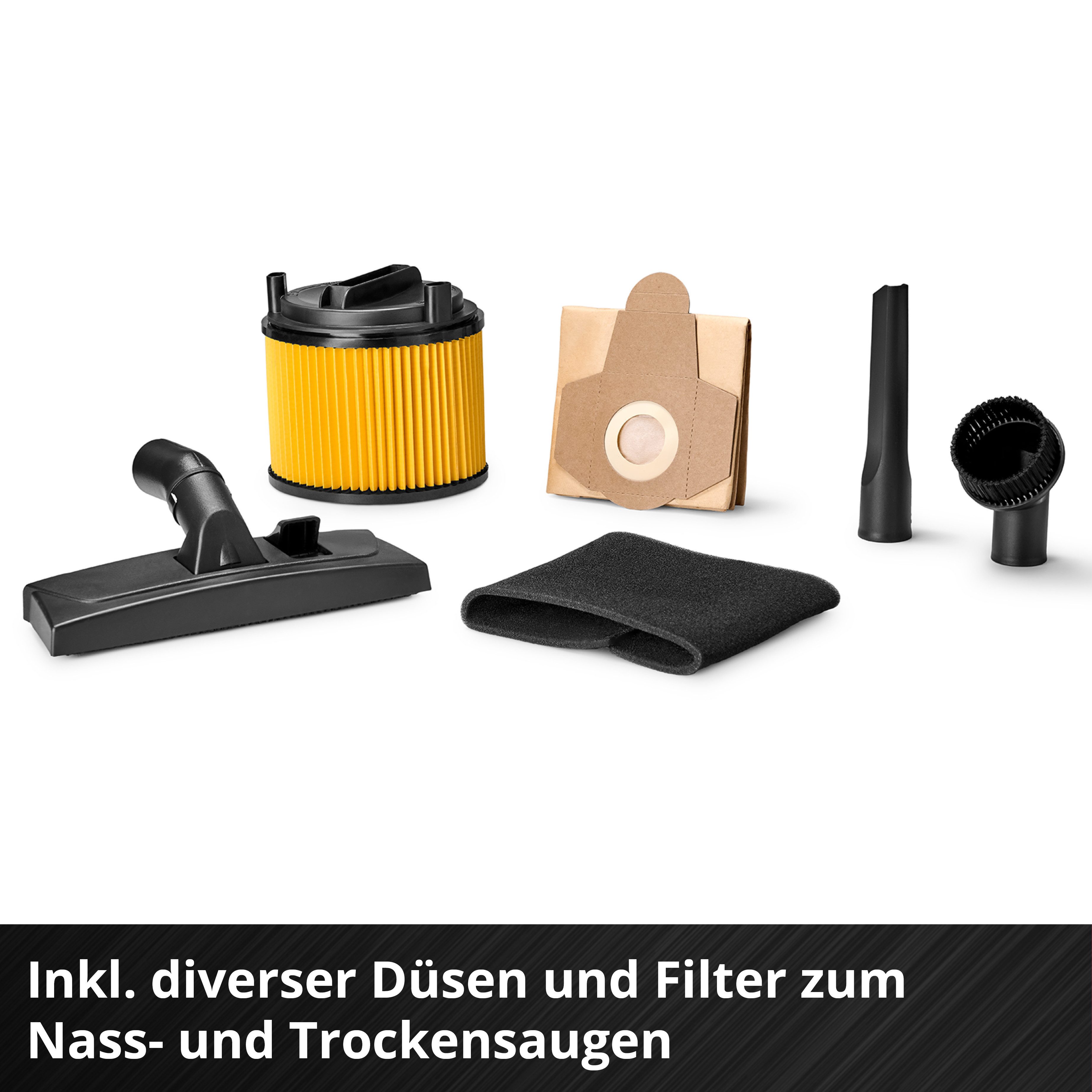 Einhell Nass-Trocken-Sauger TE-VC 36/25 Li S-Solo, 108 W, ohne Akku