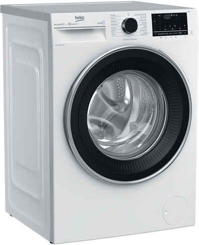 BEKO Waschmaschine B3WFU57413W, 7,00 kg, 1400 U/min, Bluetooth-Steuerung, SteamCure-Dampf, AddXtra-Nachlegefunktion