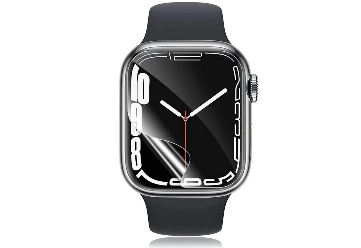 Wigento Displayschutzfolie Hydrogel für Apple Watch Series 12 47mm / 11 / 10 46mm Selbstheilend für Apple Watch Series 12 47mm / 11 / 10 46mm, Hydrogel Display Schutz Folie