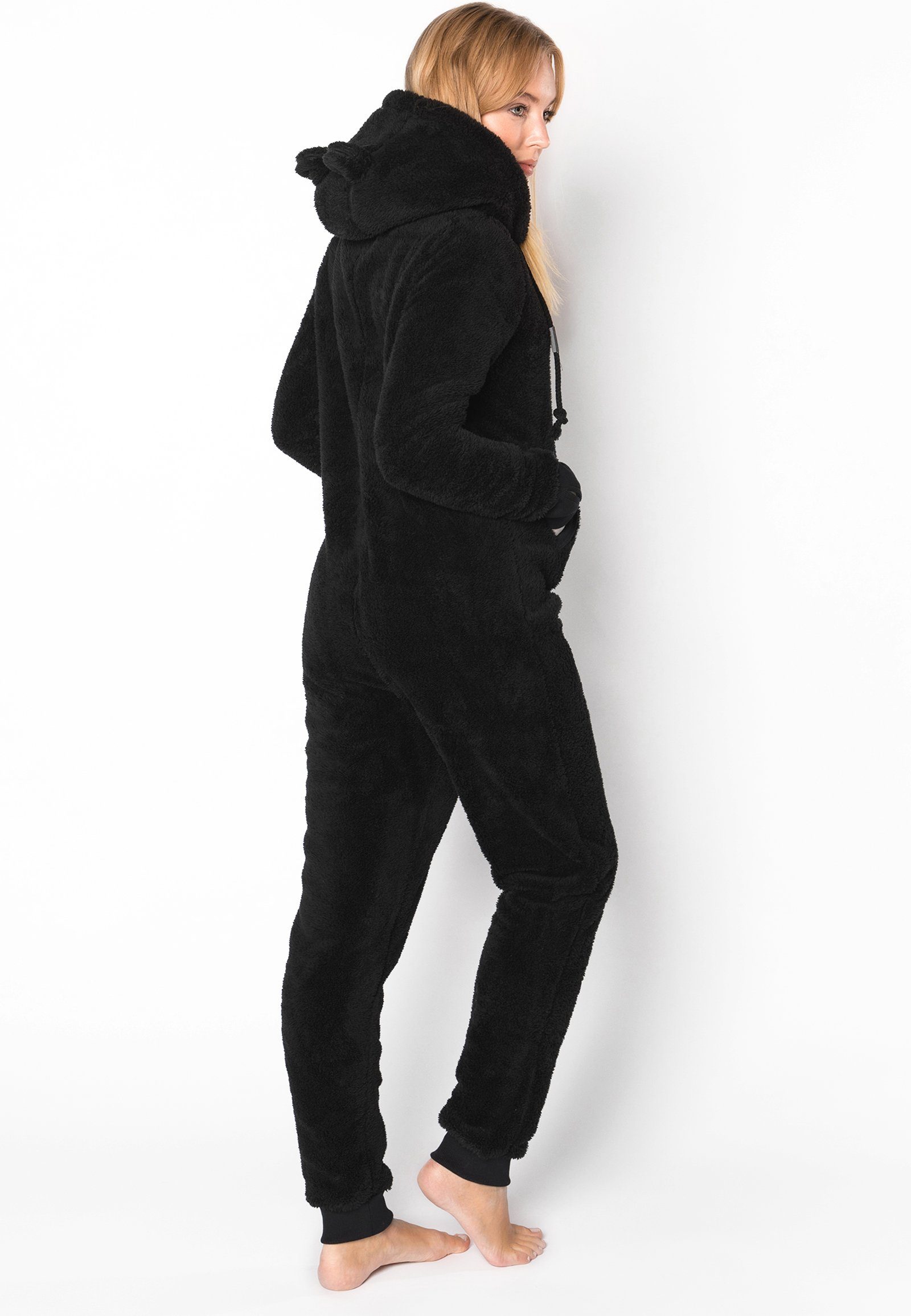 black1 Eight2Nine Fleece Overall Jumpsuit