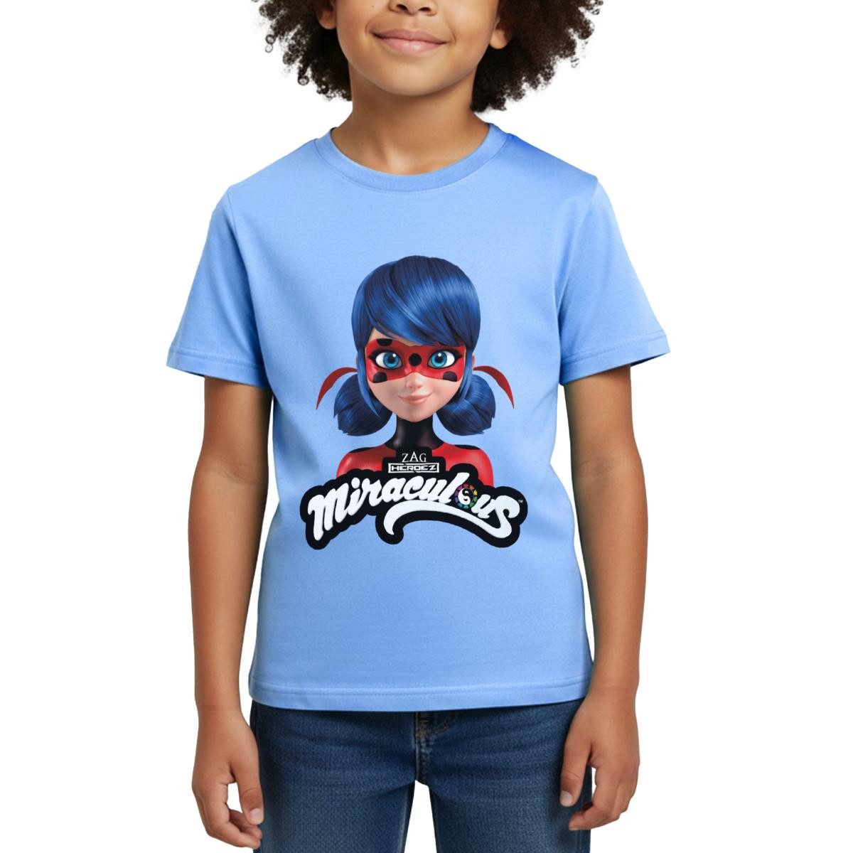 T-Shirt Miraculous Ladybug Mit Logo Kinder T-Shirt