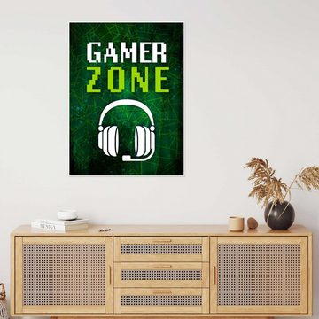 Posterlounge Poster Victoria Barnes, Gamer Art - Gamer Zone, Jugendzimmer Modern