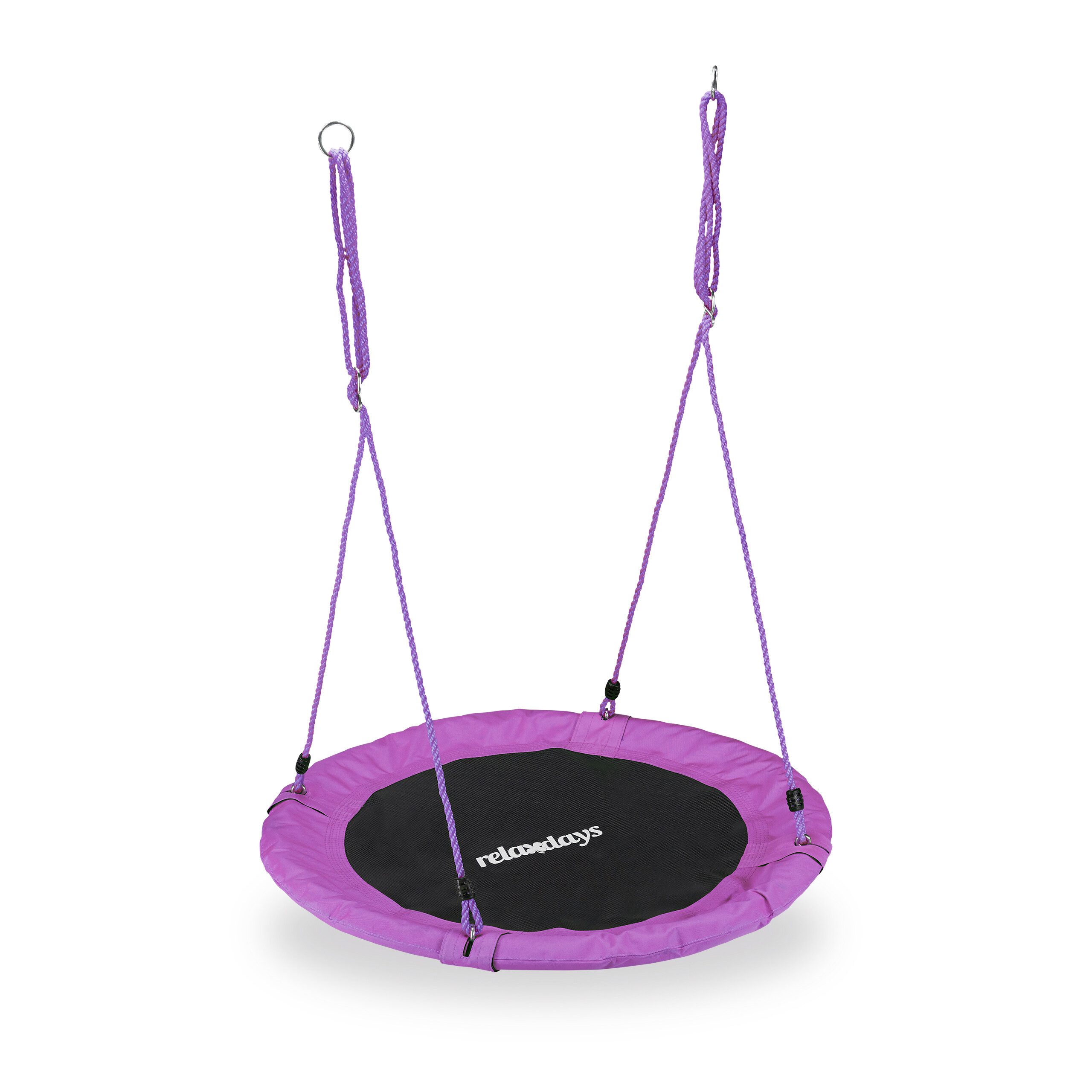 relaxdays Nestschaukel 110 cm, lila