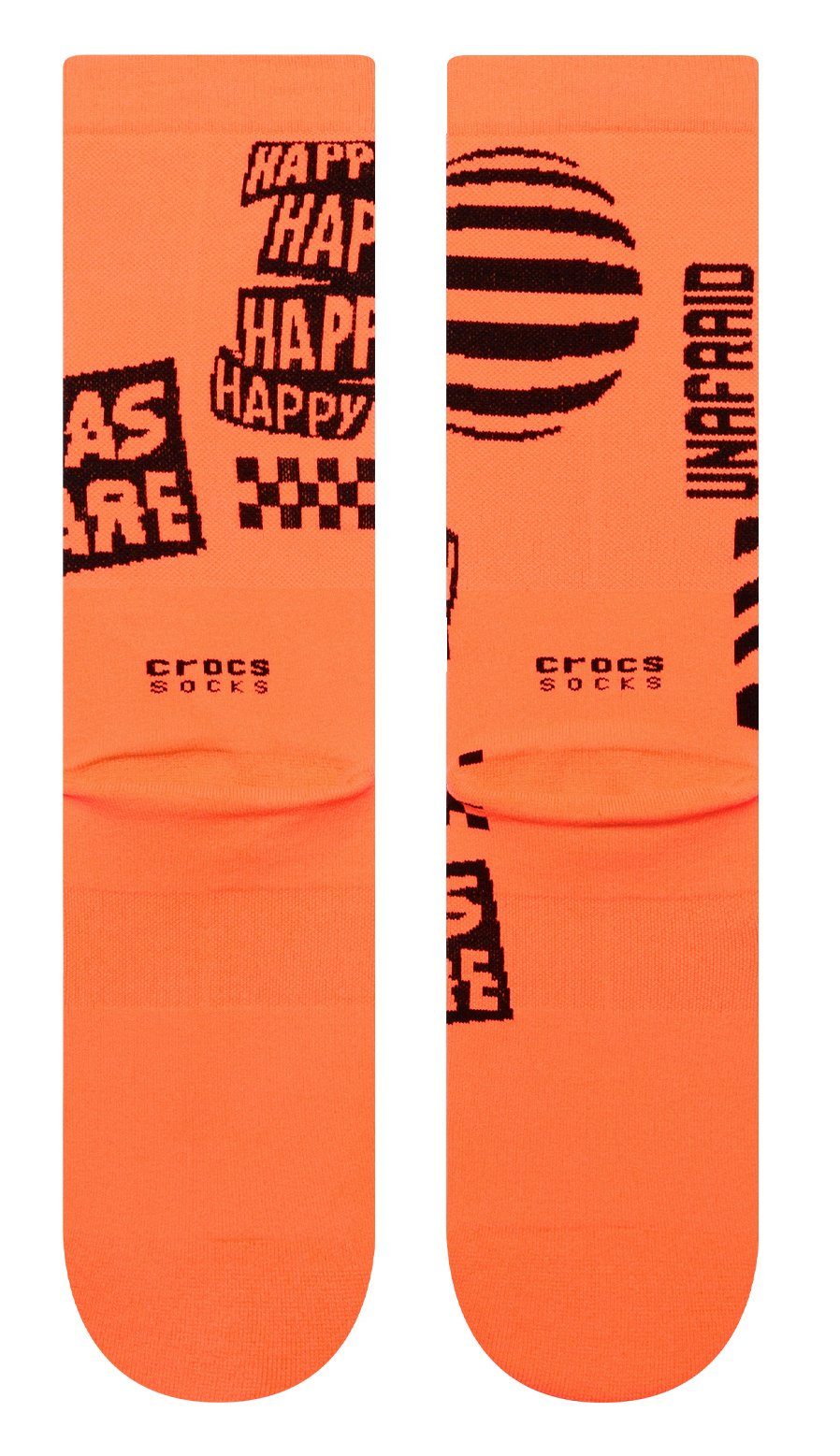 Crocs Freizeitsocken Crocs Socks Unafraid Crew (1-Paar) mit coolen Statements