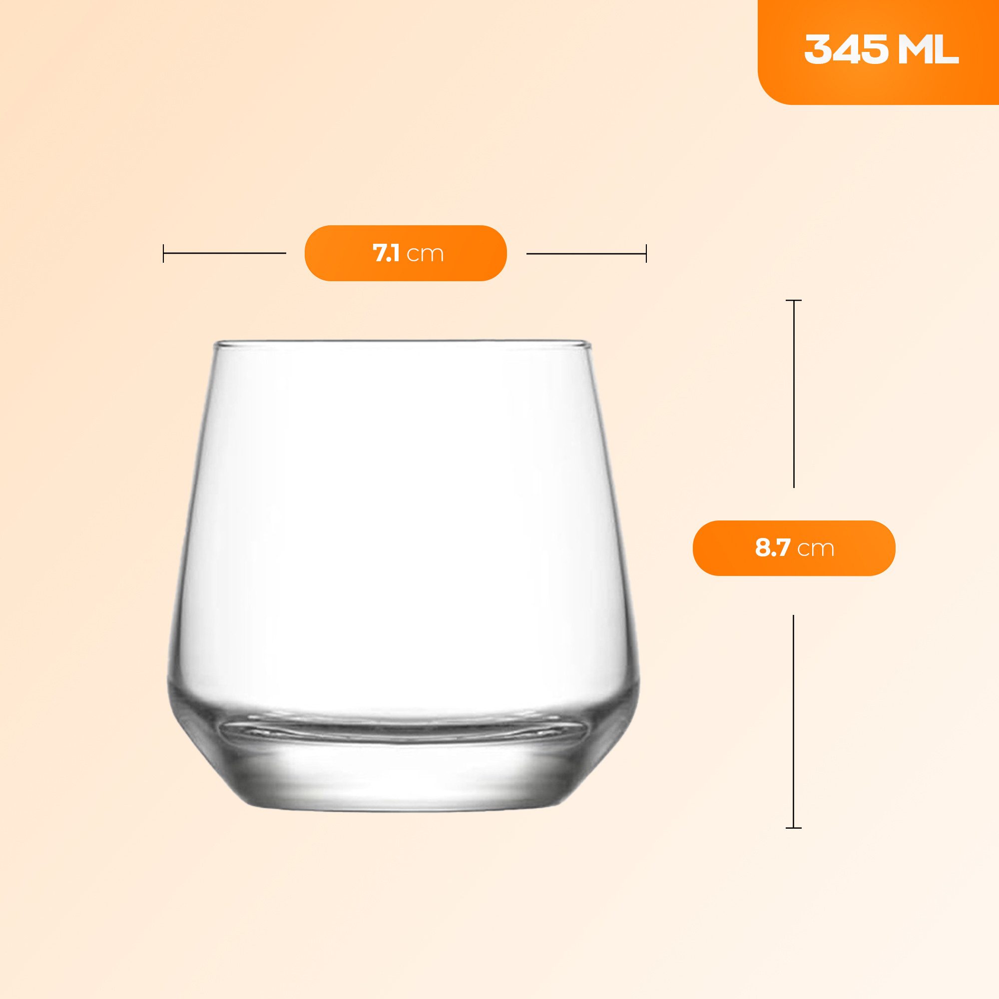 LAV Gläser-Set Lal, 18-tlg., Glas, Spülmaschinengeeignet, robust, vielseitig