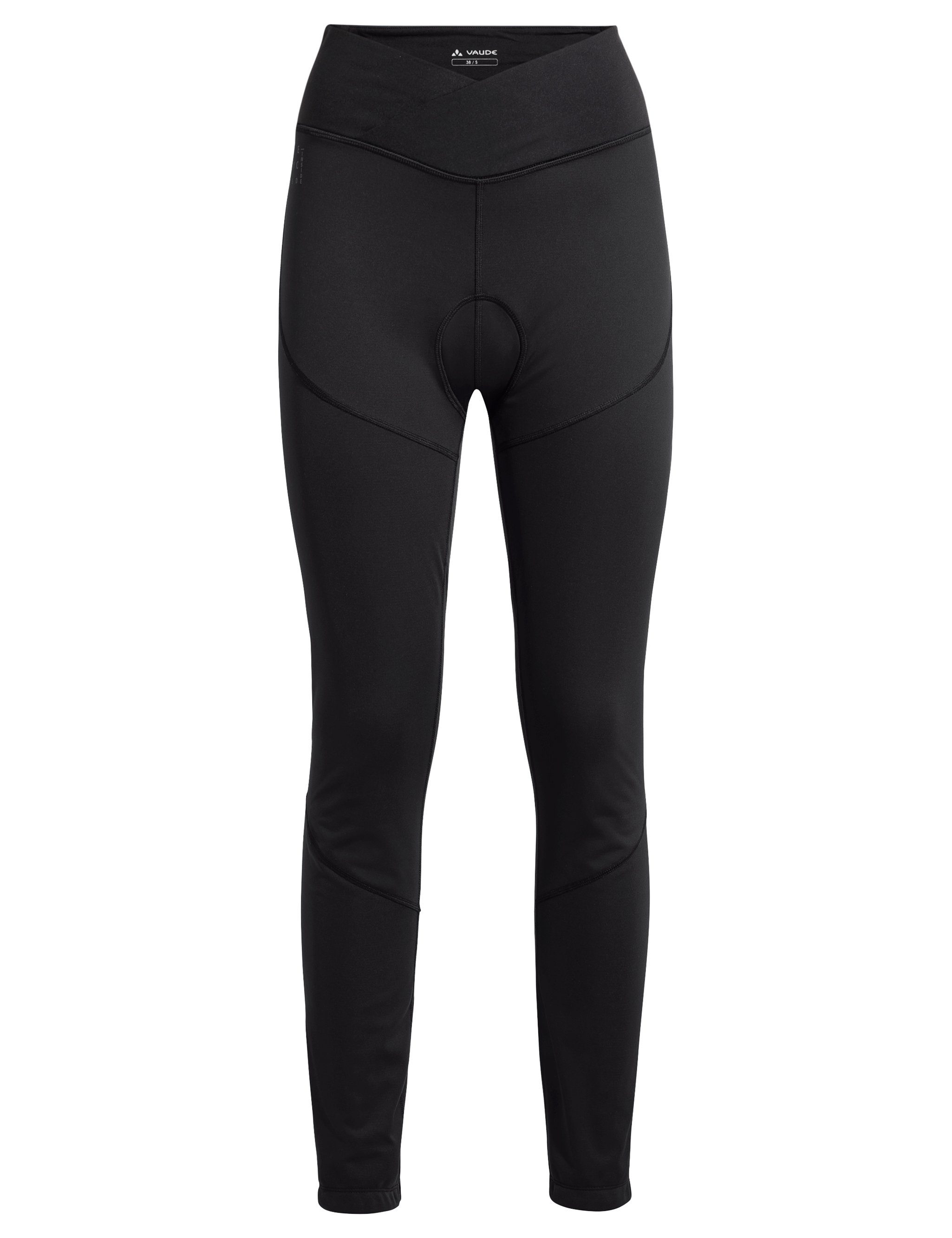 VAUDE Funktionshose Women's Posta Warm Tights (1-tlg) Grüner Knopf black