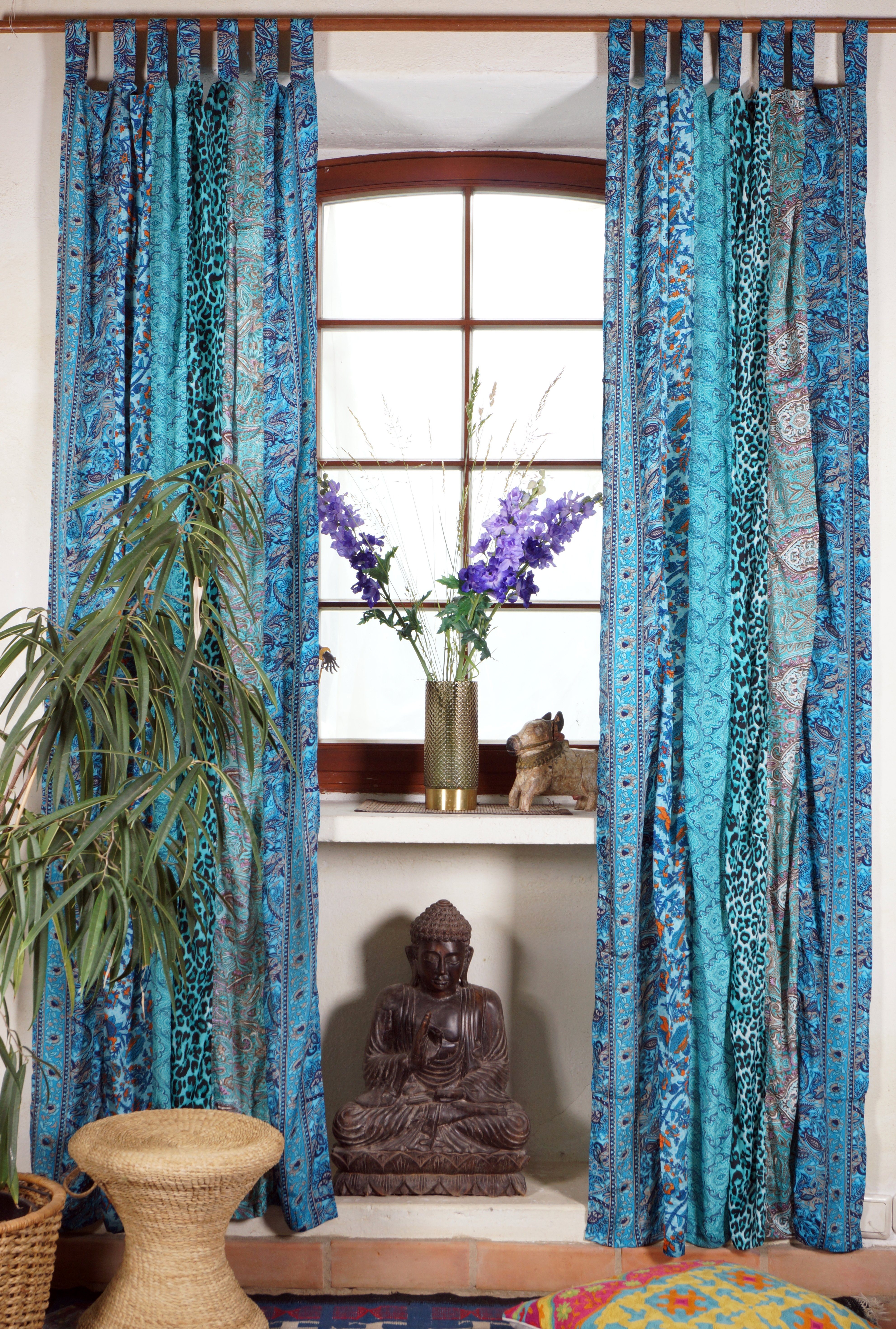 Guru-Shop Vorhang Boho Patchwork Vorhänge, 1 günstig online kaufen