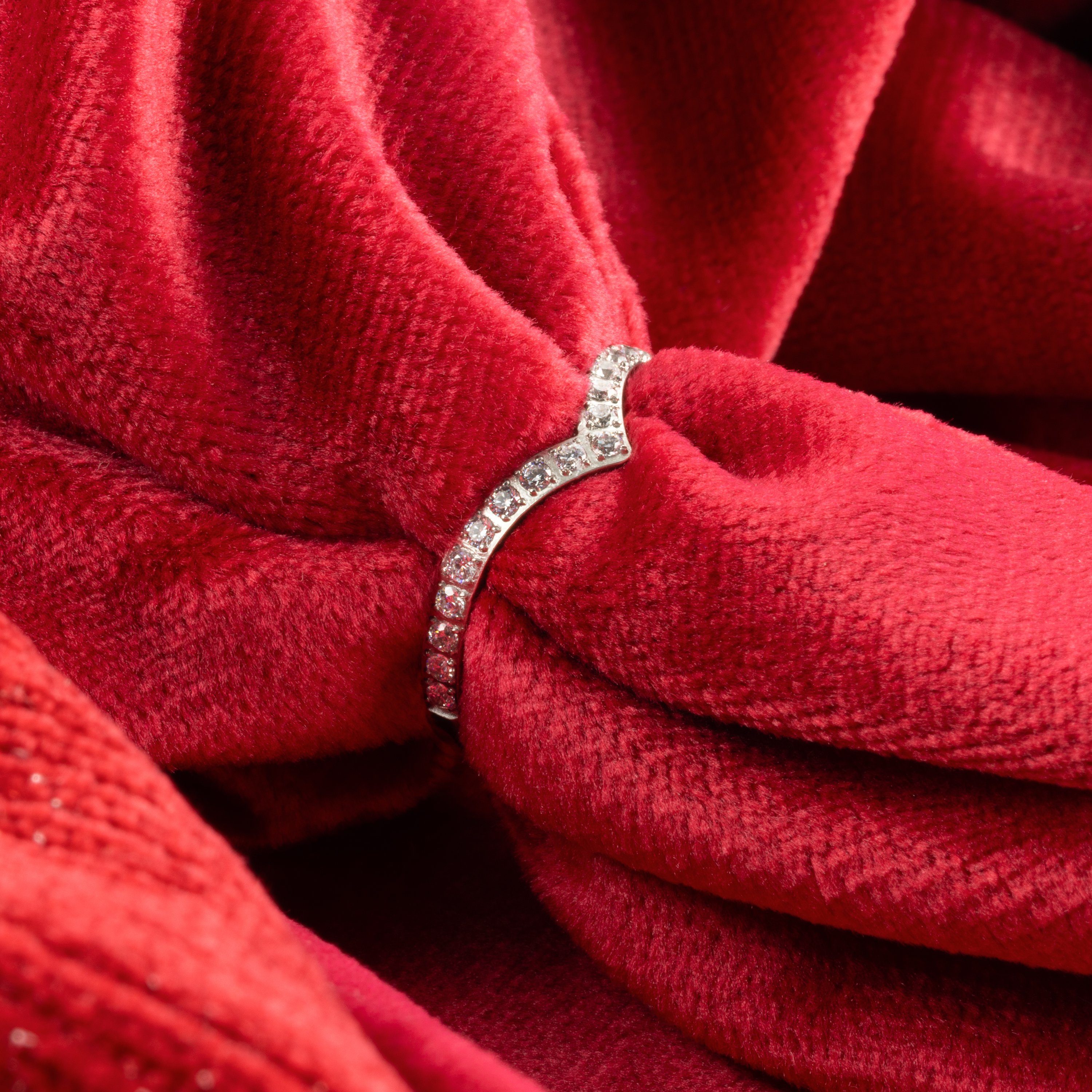 meditoys Fingerring Damen-Edelstahlring · silberfarben · Filigraner, elegan günstig online kaufen