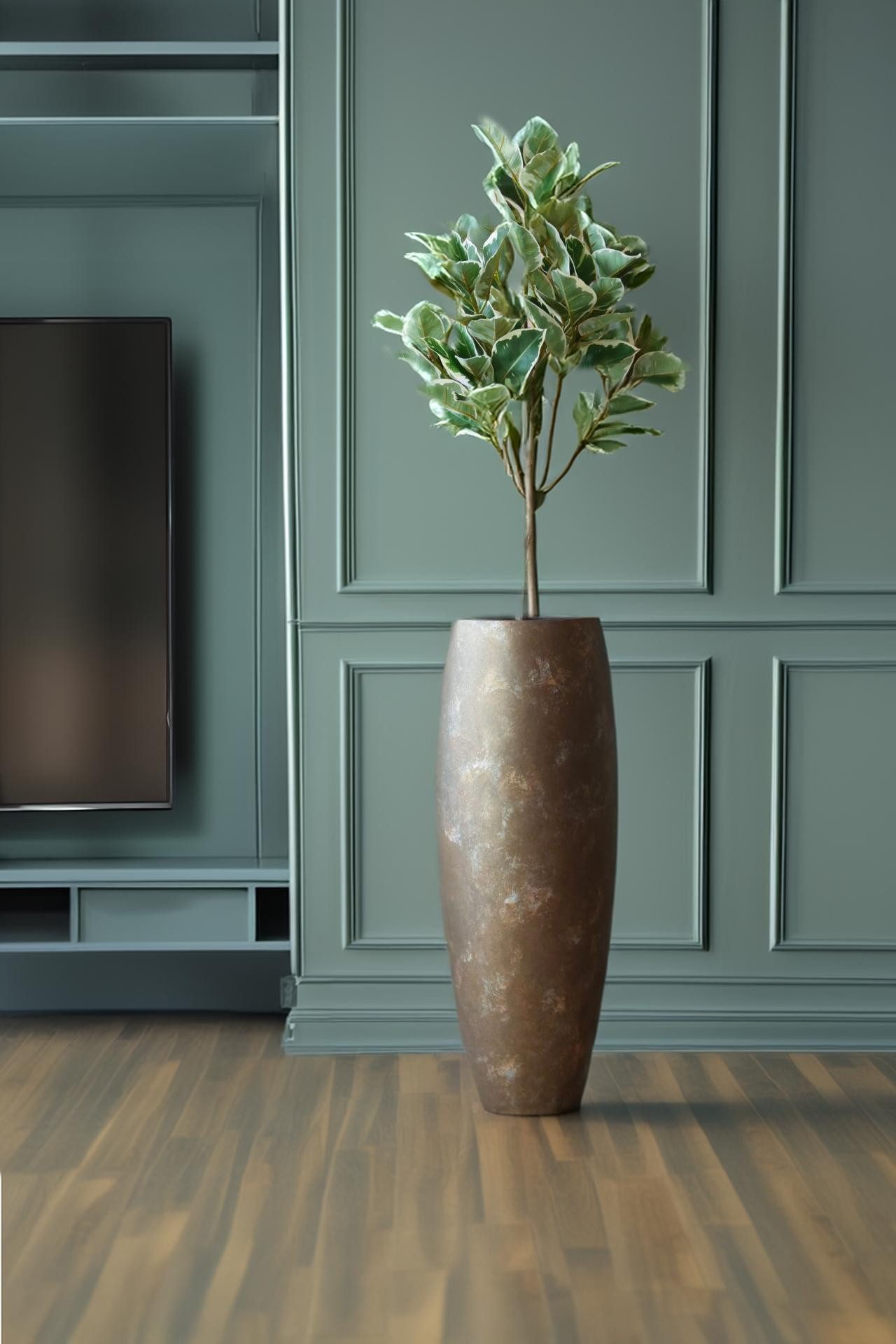 VIVANNO Bodenvase Fiberglas MAGNUM Rund - günstig online kaufen