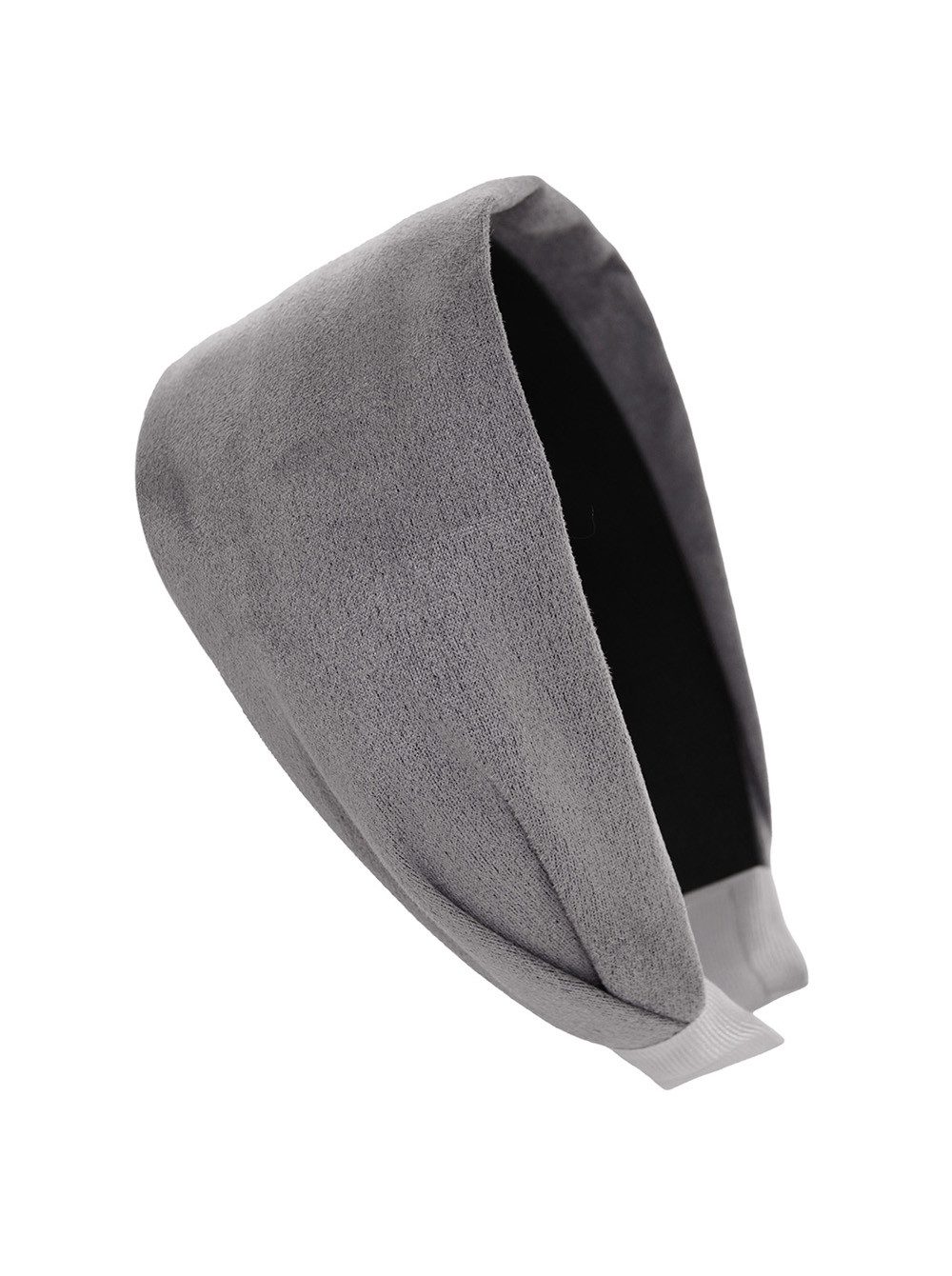 axy Haarreif Breiter Haarreif mit leichtem Flanell elegant, Damen Breiter Haarreif (Leder Optik) Haarband Haarreifen