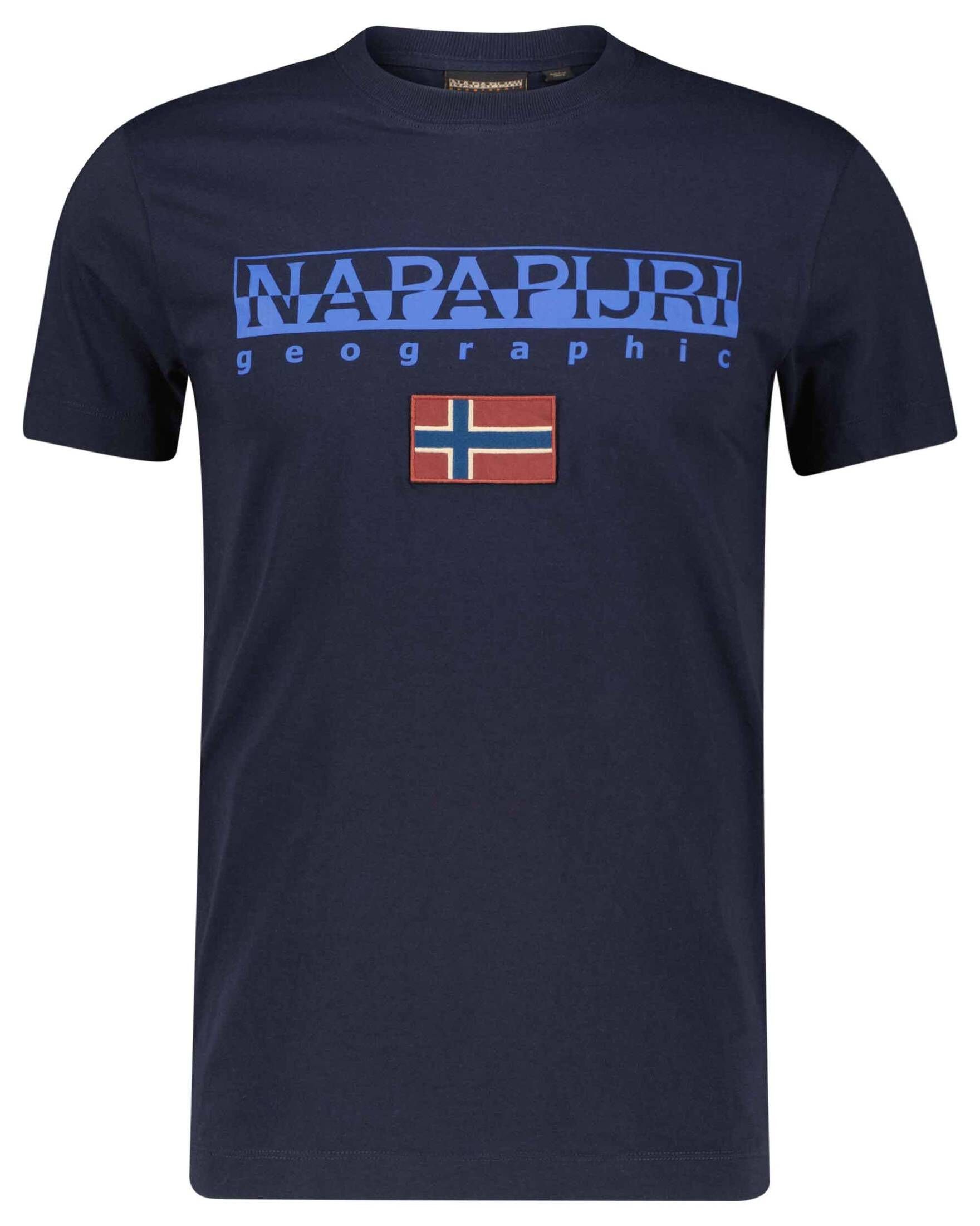 Napapijri T-Shirt Herren T-Shirt S-AYAS (1-tlg) marine (52)