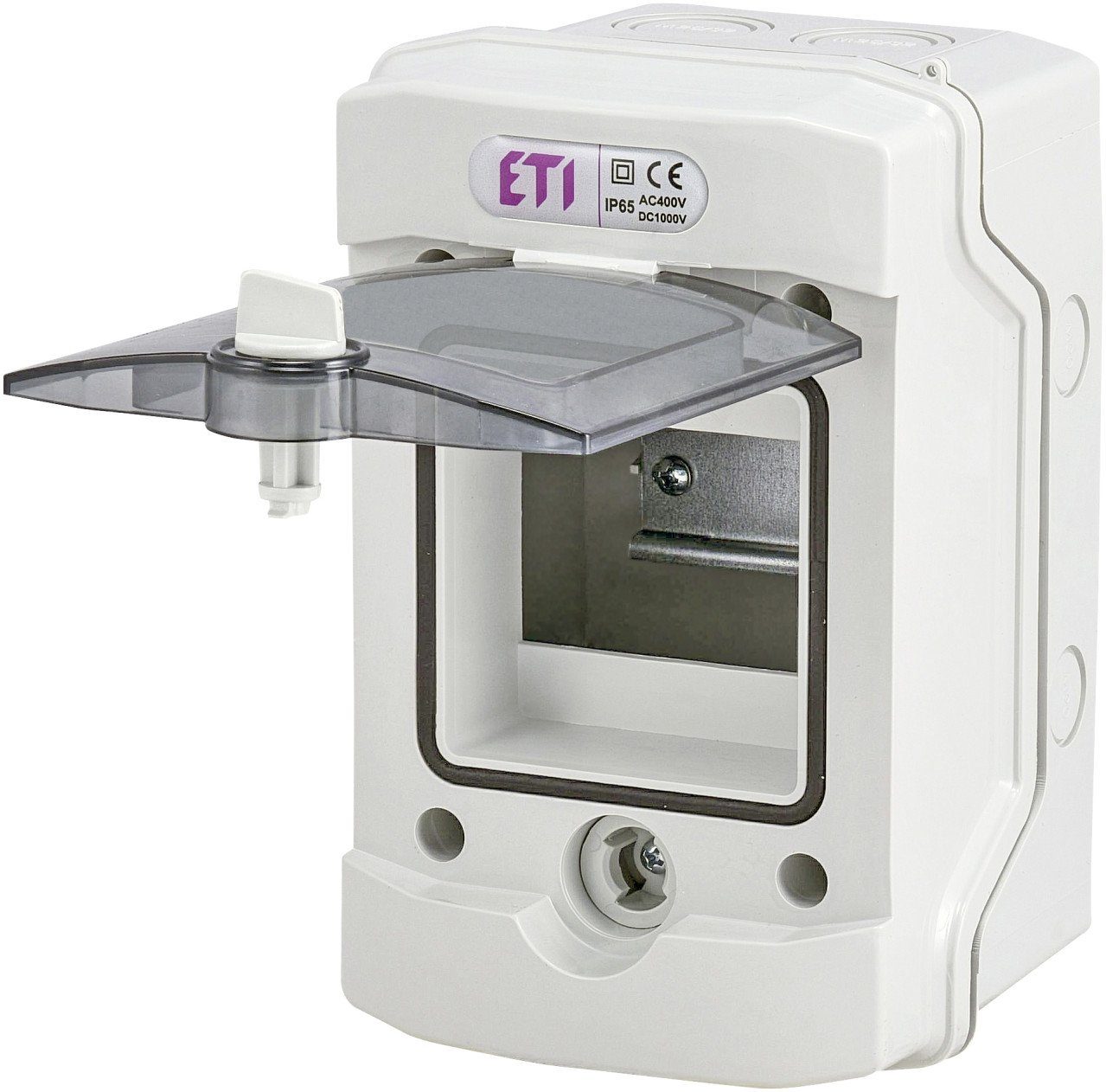 ETI Verteilerbox ETI Aufputz-Feuchtraum-Kleinverteiler 4 TE grau