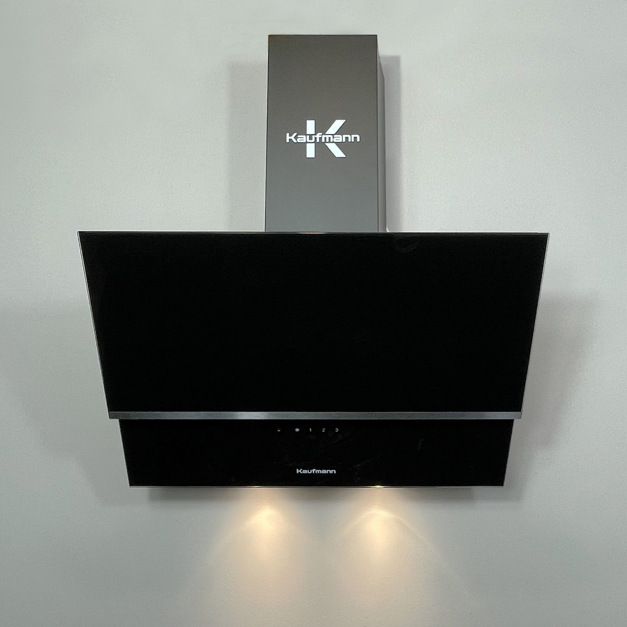 KAUFMANN Wandhaube LUNA 90 BL. Dunstabzugshaube 90 cm 1000 m³/h, Schwarz LUNA 90 BL. Dunstabzugshaube 90 cm 1000 m³/h, Schwarz, Dunsthaube 90 cm, Randabsaugung, Fernbedienung, kopffreihaube