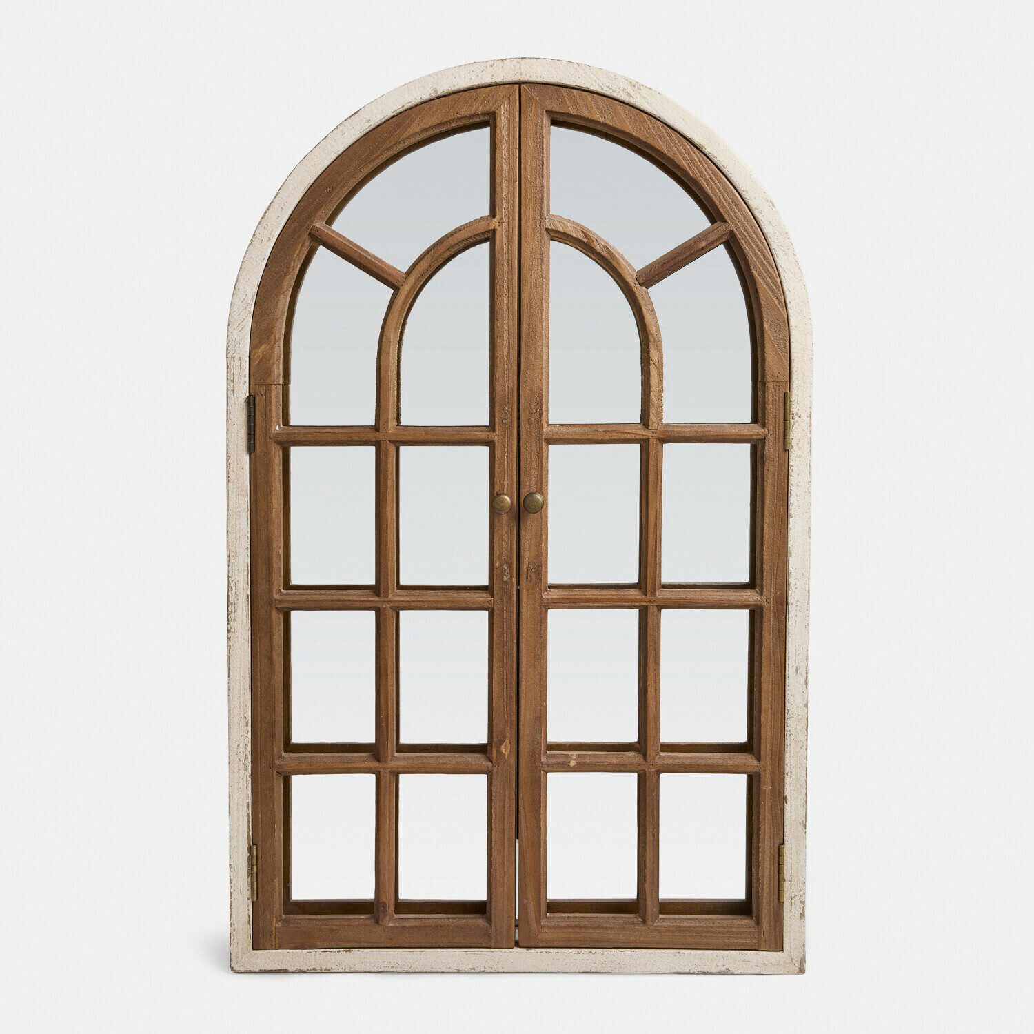 Mirabeau Spiegel Deko-Fenster mit Spiegel Montévine braun