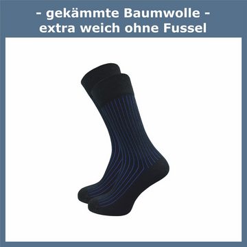 ca·wa·so Socken für Herren mit Shadow Effekt - zweifarbiger Effekt durch Rippstruktur (5 Paar) moderne Herren Business Socken mit Hinguck Garantie
