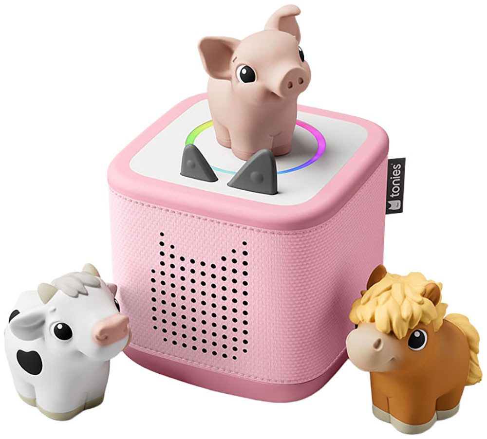 tonies Toniebox 2 Starter Set My First Tonies Bauernhof Wireless Lautsprecher 1.0 (Bluetooth, WLAN)