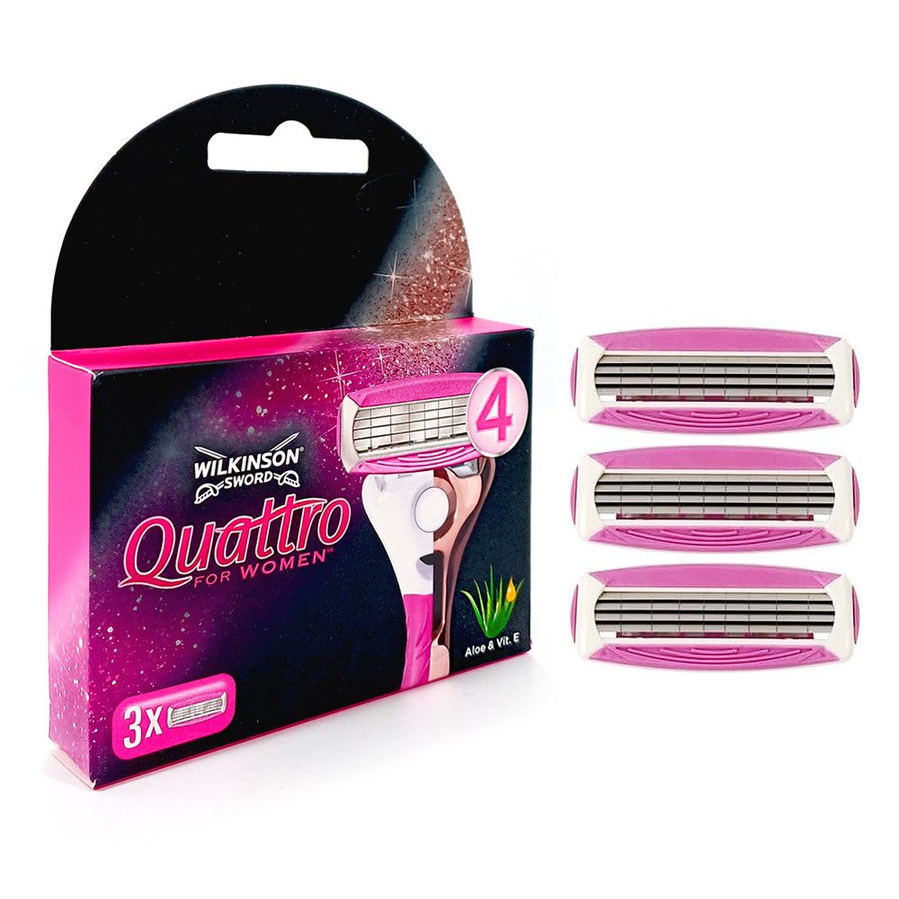 Wilkinson Rasierklingen Wilkinson Quattro for Women Rasierklingen, 3er Pack