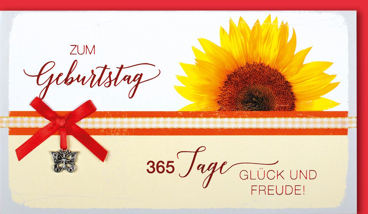 Verlag Dominique Grußkarten Geburtstag CraftArt Karte mit Umschlag
